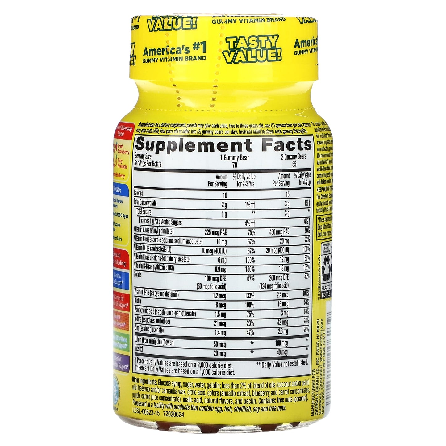 L'il Critters, Gummy Vites Daily Multivitamin, 70 Gummies - Image 2