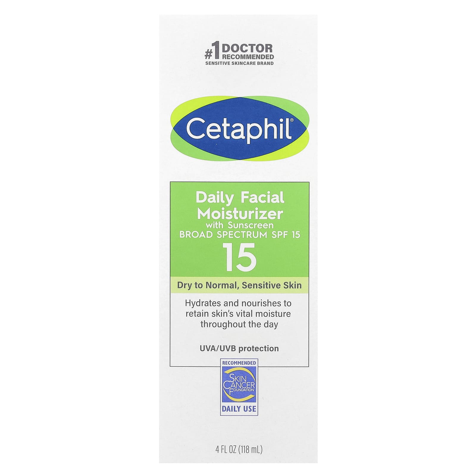 Cetaphil Daily Facial Moisturizer with SPF 15, Fragrance Free, 4 fl oz - Image 2