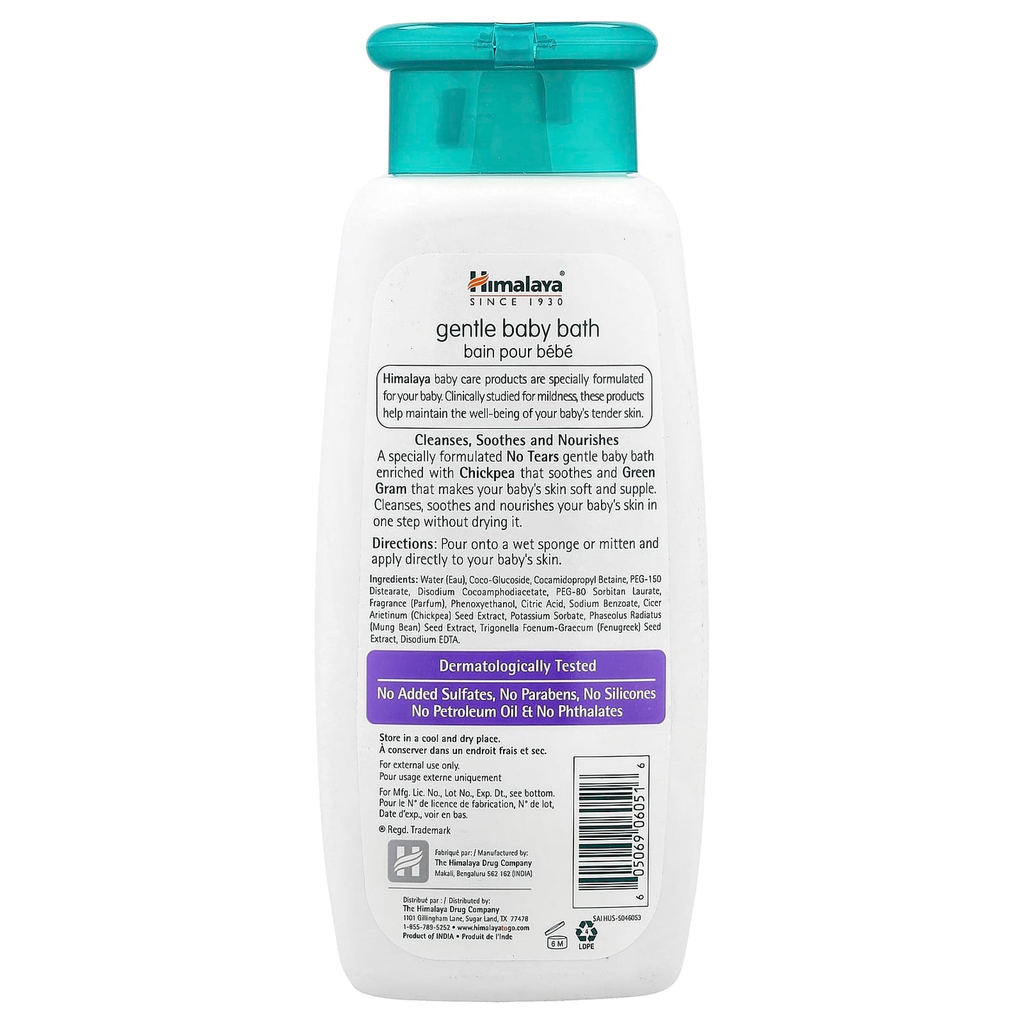 Natural Gentle Baby Bath by Himalaya - Soothe and Nourish Skin - Image 2