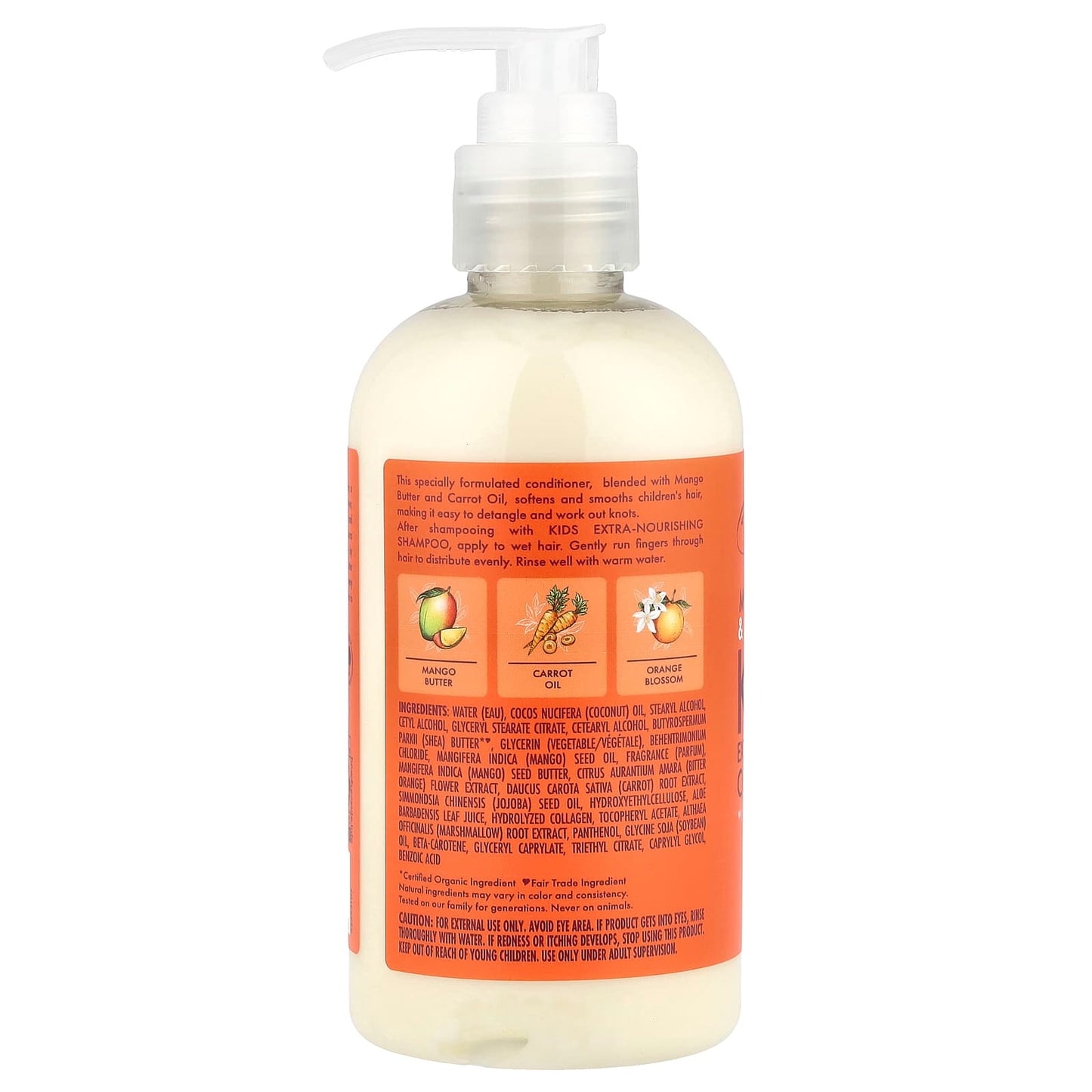 SheaMoisture, Kids, Extra-Nourishing Conditioner, Dry, Delicate Hair, Mango & Carrot, 7.7 fl oz (227 ml) - Image 2