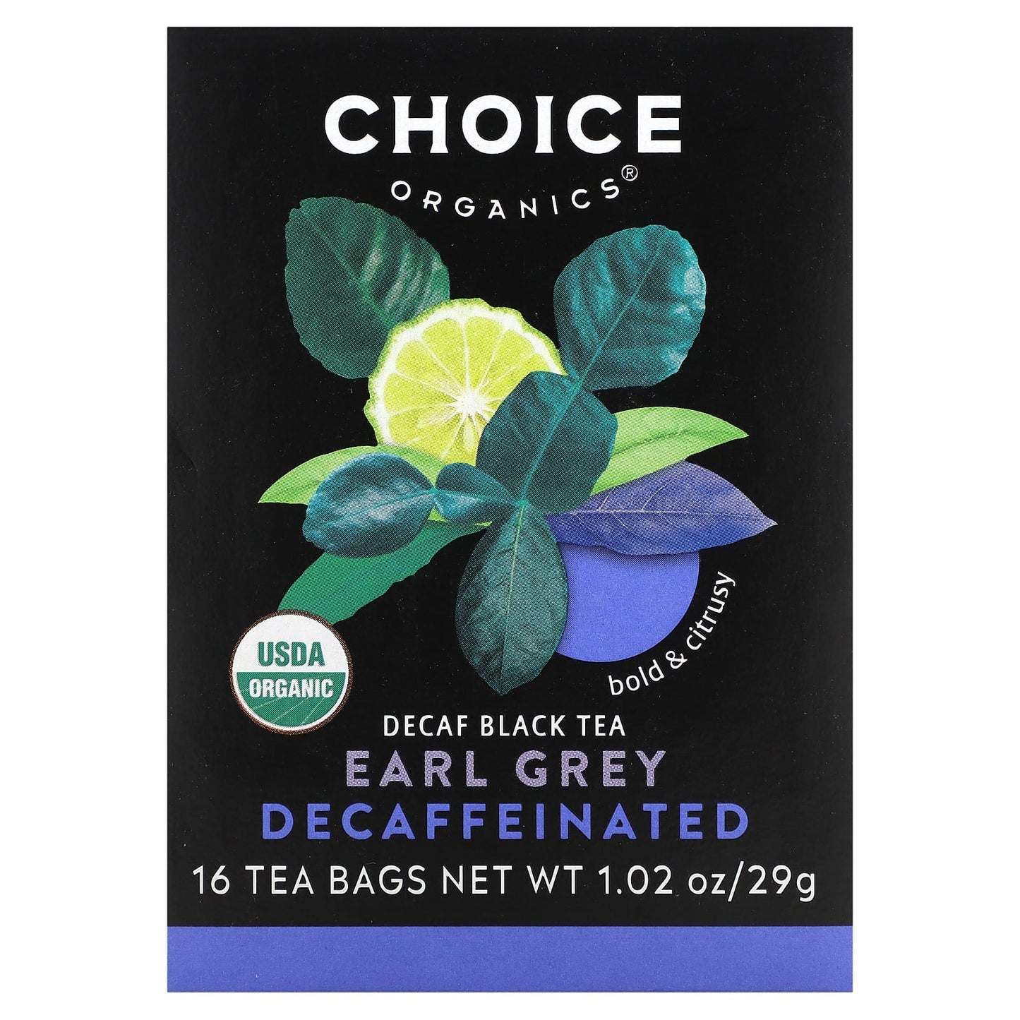 Decaf Earl Grey Black Tea - USDA Organic, Rainforest Alliance Certified - Image 1