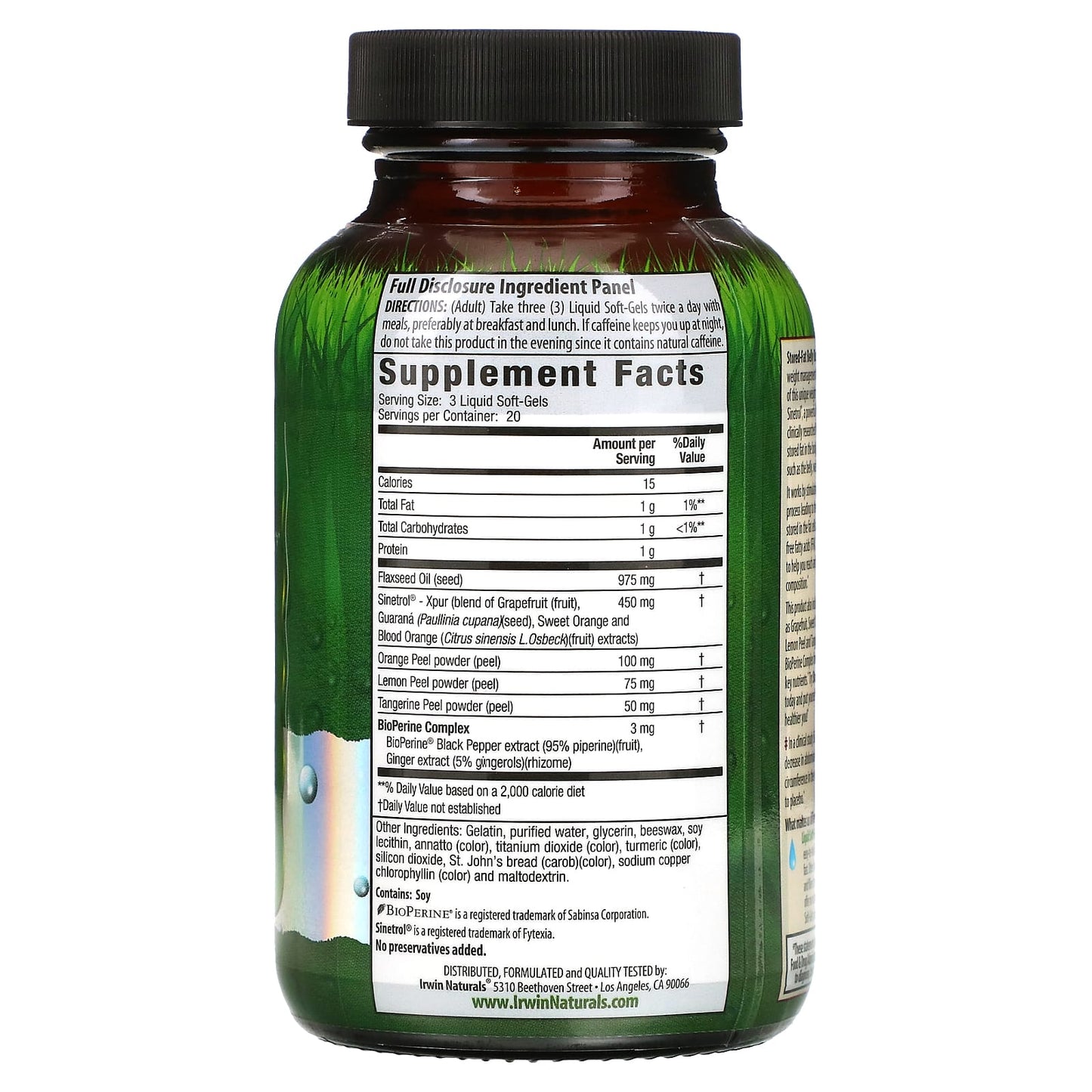 Stored-Fat Belly Burner Liquid Soft Gels for Weight Loss by Irwin Naturals - Image 2