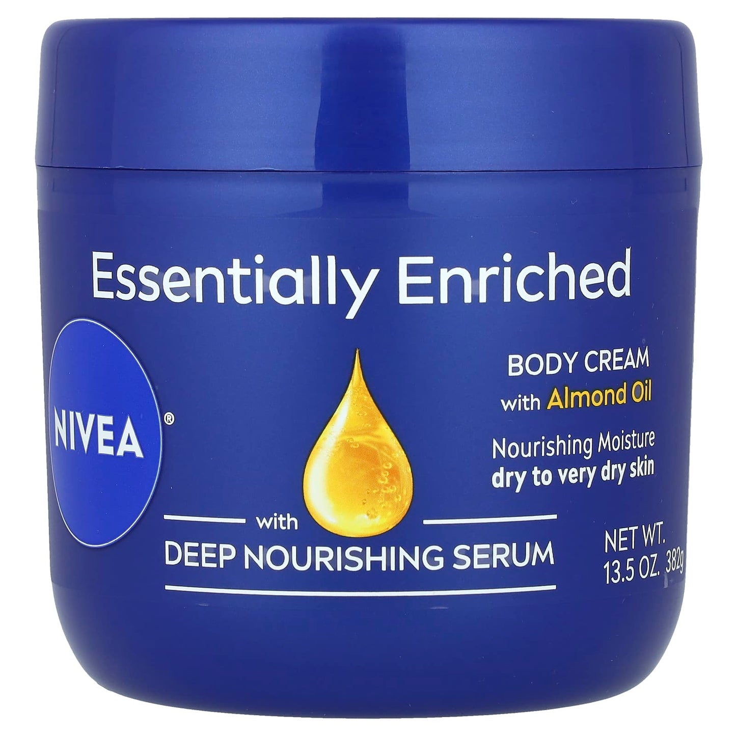 Nivea, Essentially Enriched, Body Cream with Almond Oil, 13.5 oz (382 g) - Image 1