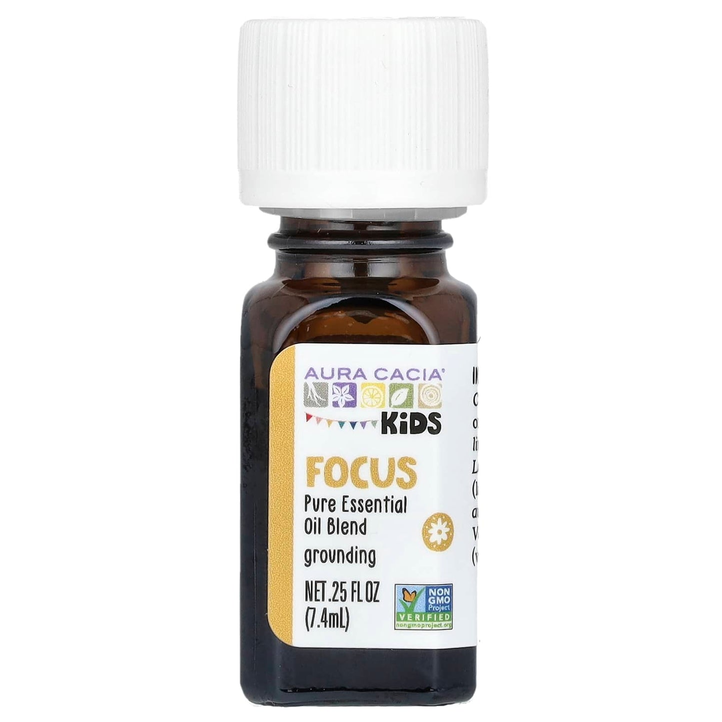 Aura Cacia Kids Pure Essential Oil Blend for Focus & Concentration - 0.25 fl oz - Image 1