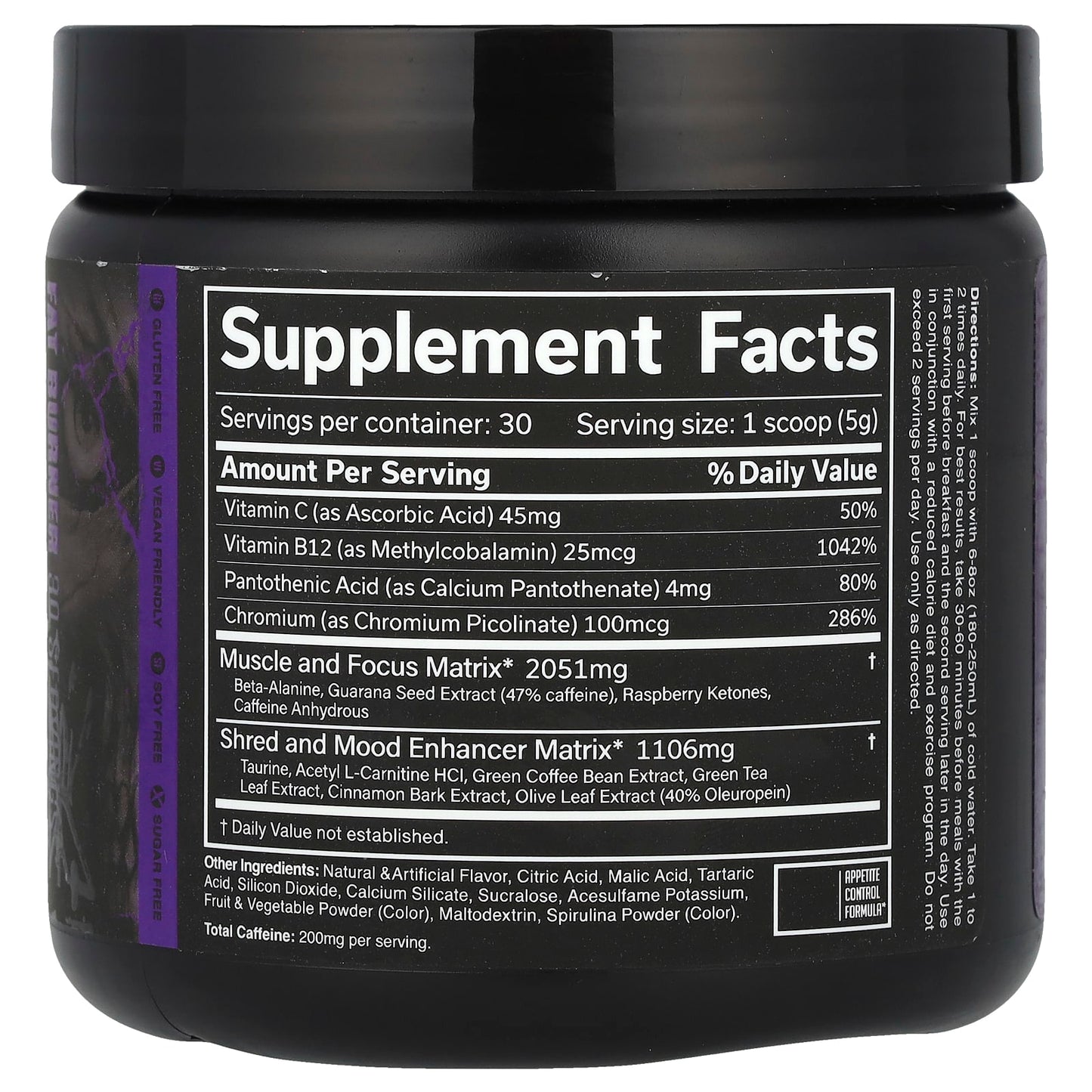 JNX Sports The Ripper Dark Grape Fat Burner Energy Focus Mood - Image 2