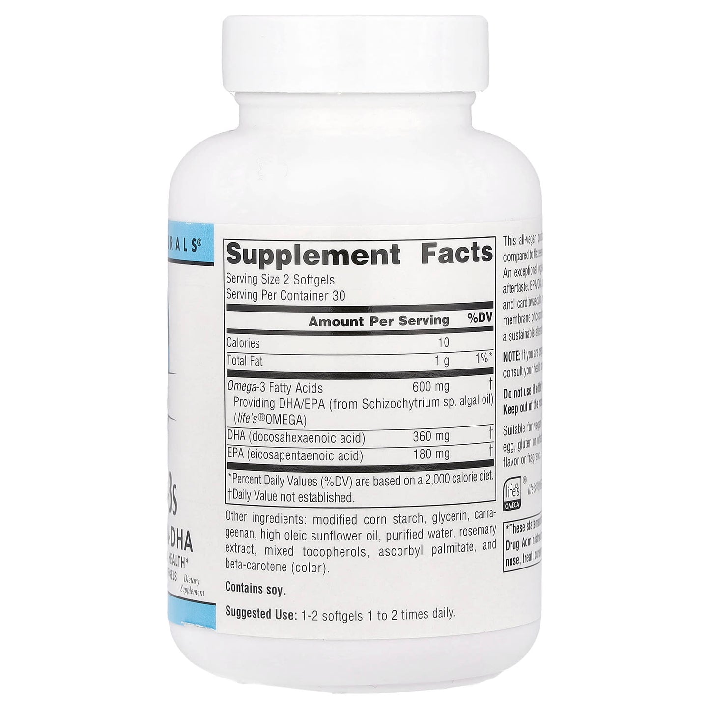 Source Naturals, Vegan Omega-3s, Non-Fish EPA-DHA, 300 mg, 60 Vegan Softgels - Image 2