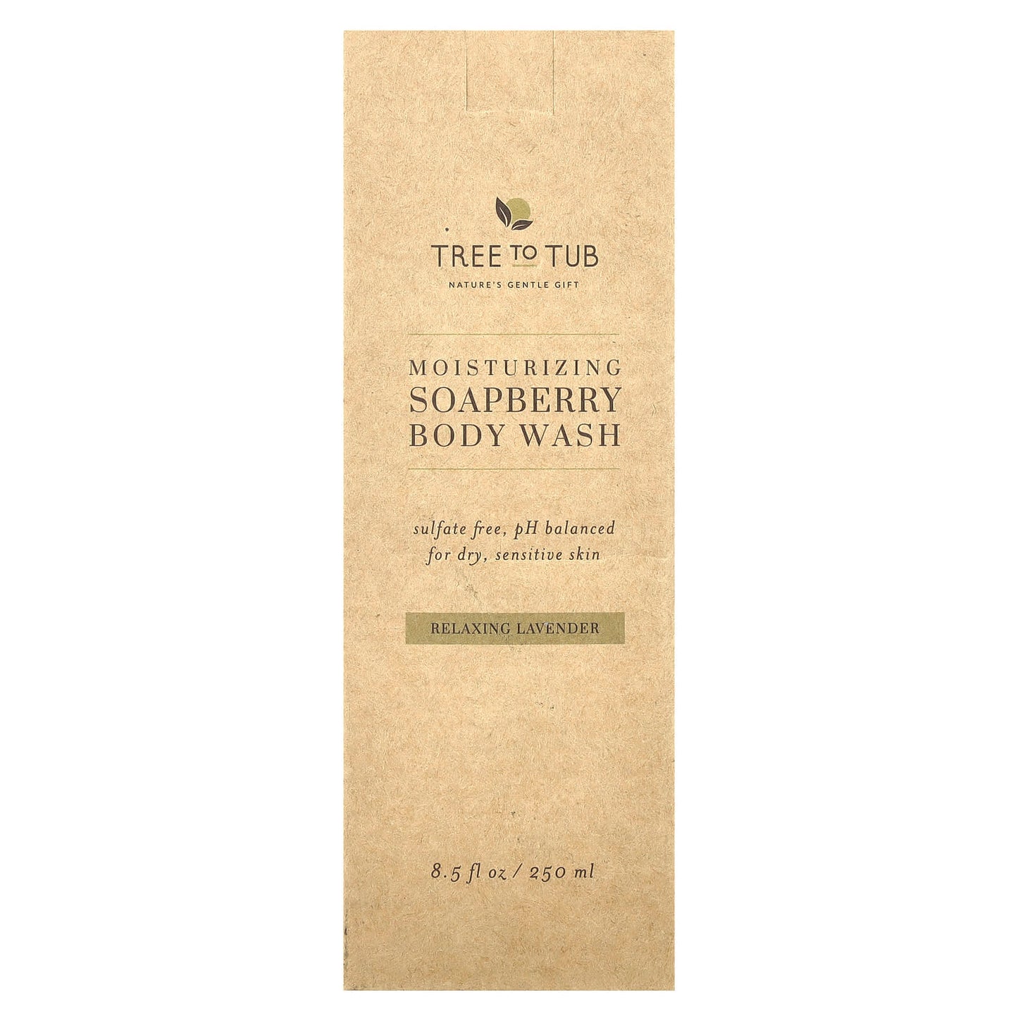 Tree To Tub, Moisturizing Soapberry Body Wash, Relaxing Lavender, 8.5 fl oz (250 ml) - Image 2