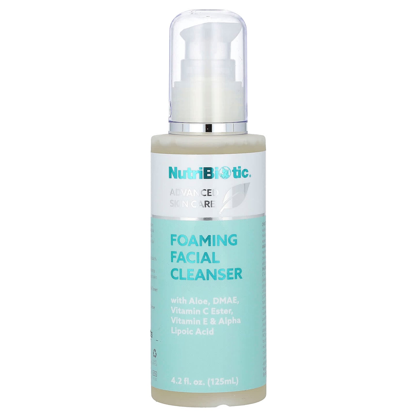 NutriBiotic, Advanced Skin Care, Foaming Facial Cleanser, 4.2 fl oz (125 ml) - Image 1
