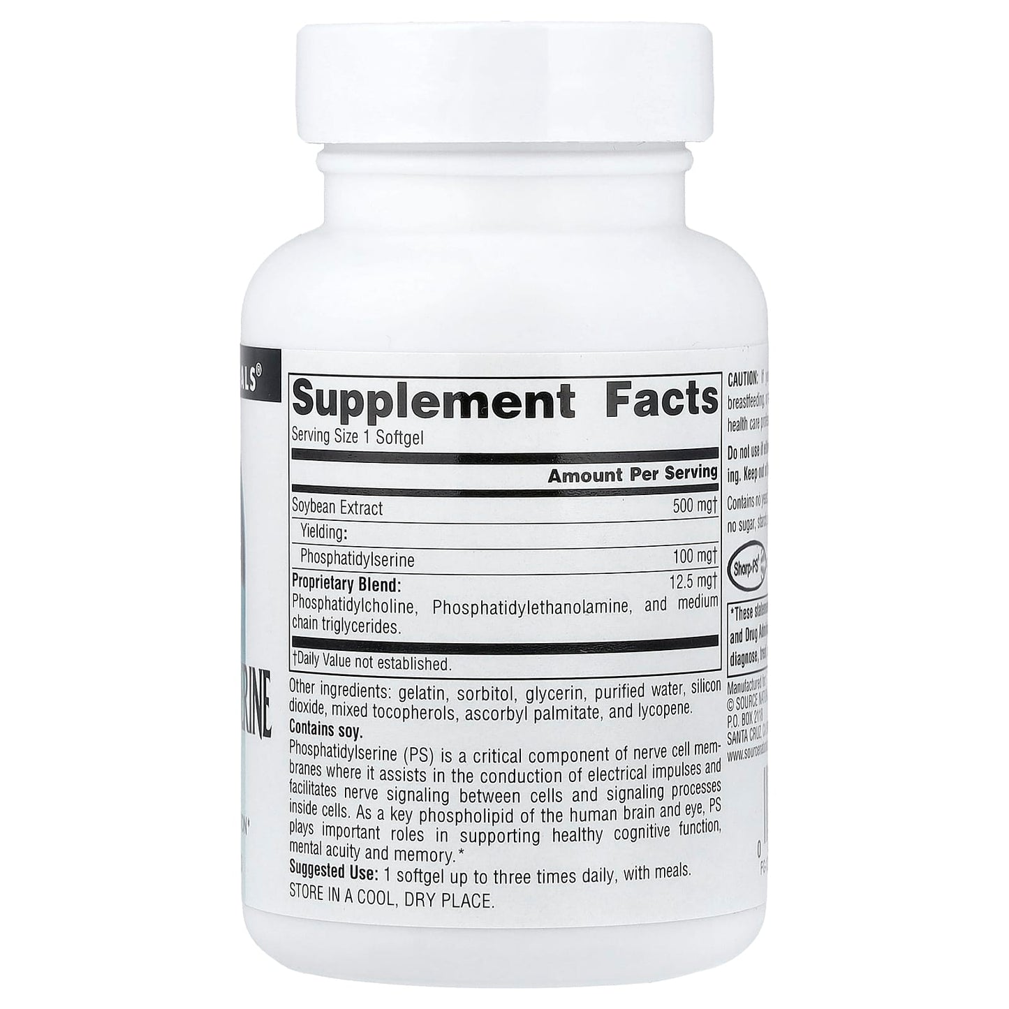 Source Naturals, Phosphatidyl Serine Complex, 60 Softgels - Image 2
