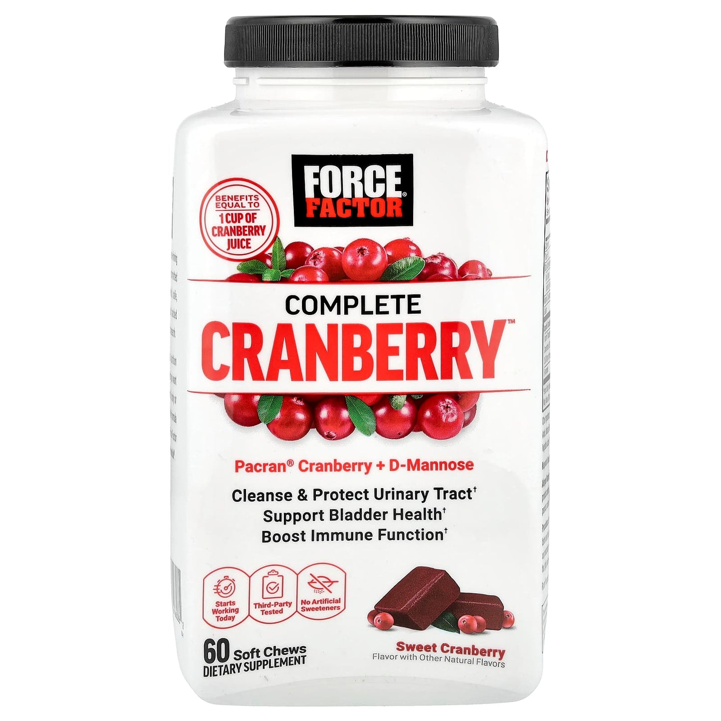 Complete Cranberry Support with Pacran & D-Mannose - 60 Soft Chews - Image 1