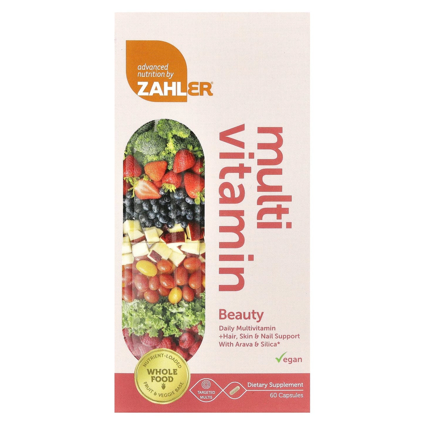 Zahler, Multivitamin, Beauty, 60 Capsules - Image 1