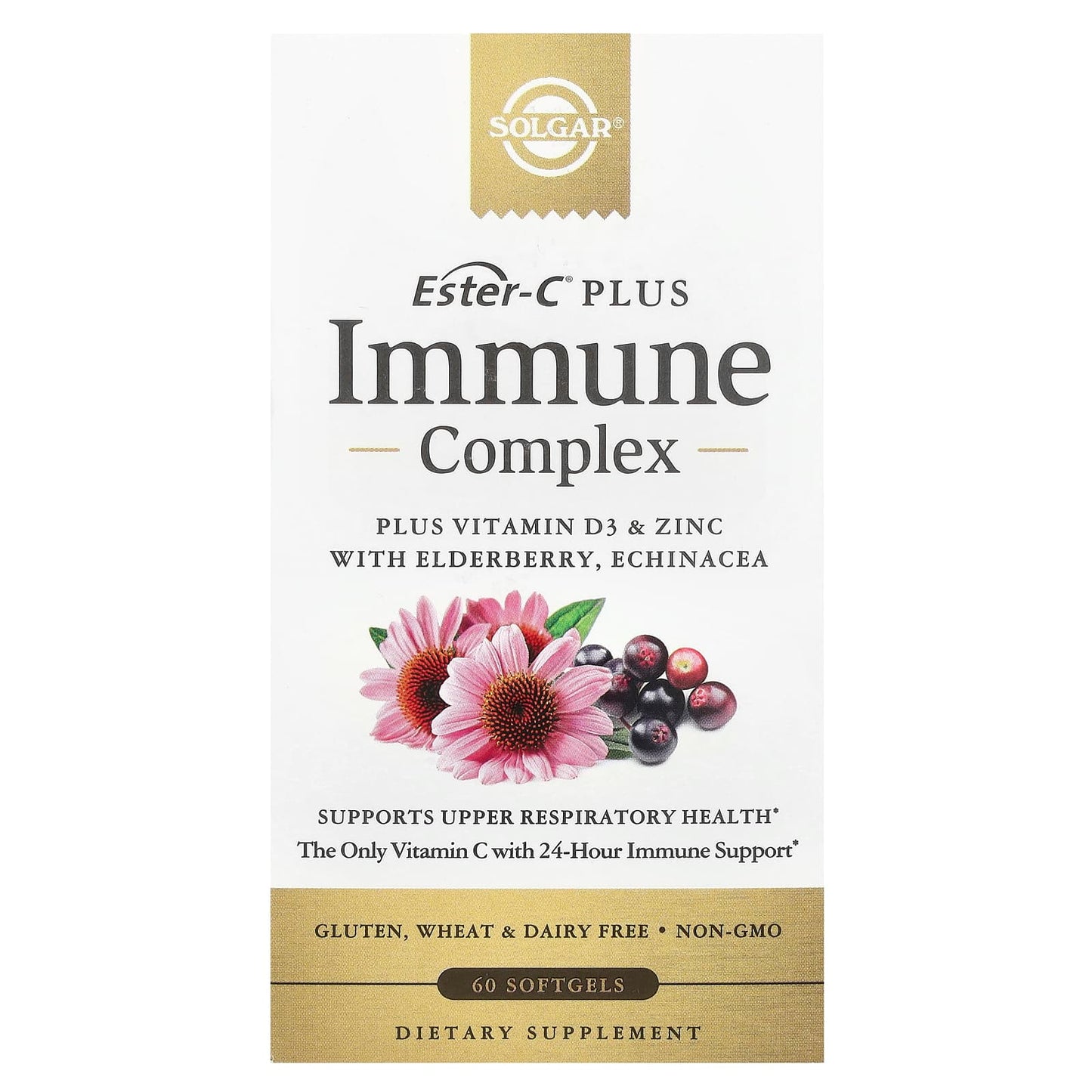 Solgar, Ester-C® Plus, Immune Complex, 60 Softgels - Image 1