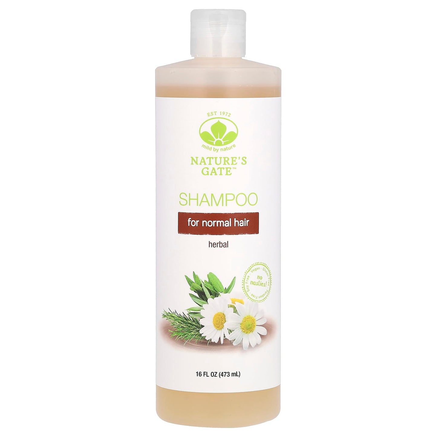 Natural Shampoo for Normal Hair - Mild Cleansers & Soothing Herbs - Image 1