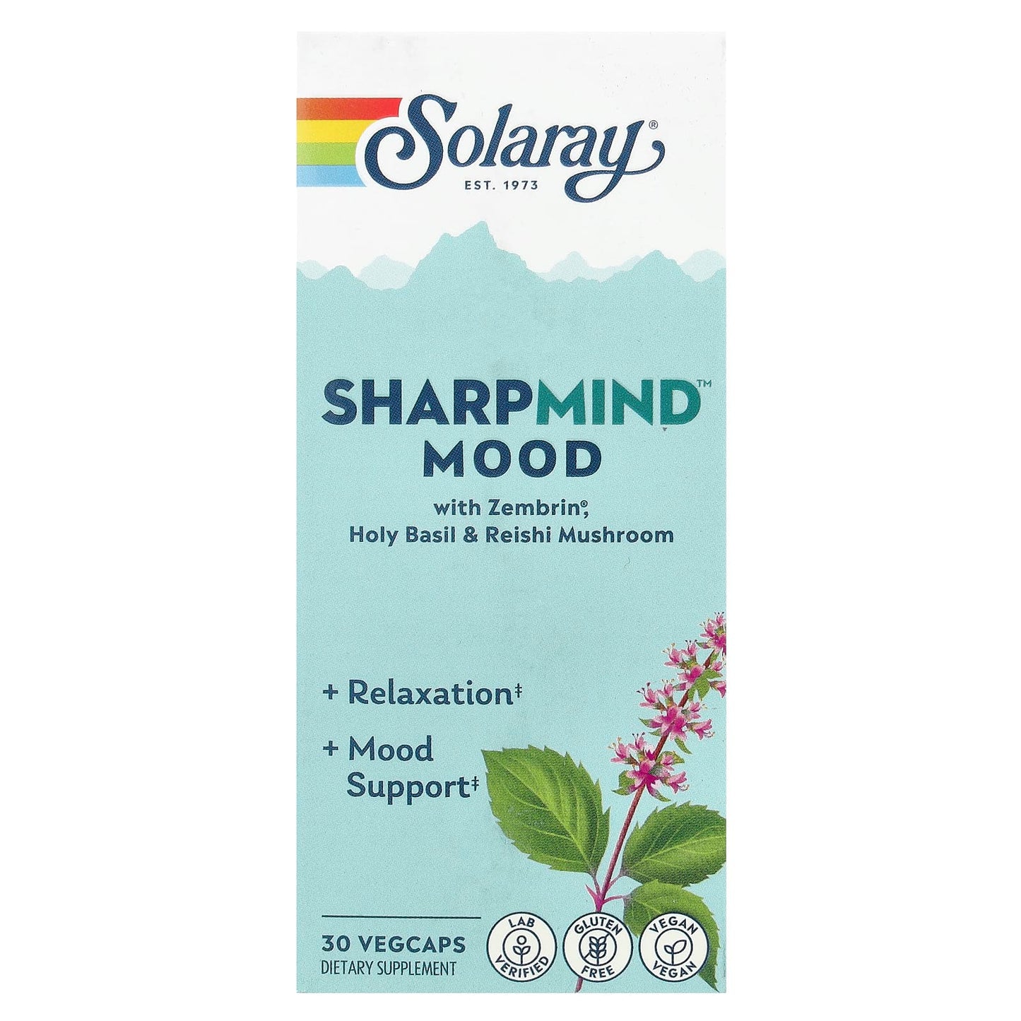 Solaray, SharpMind™ Mood, 30 Vegcaps - Image 1