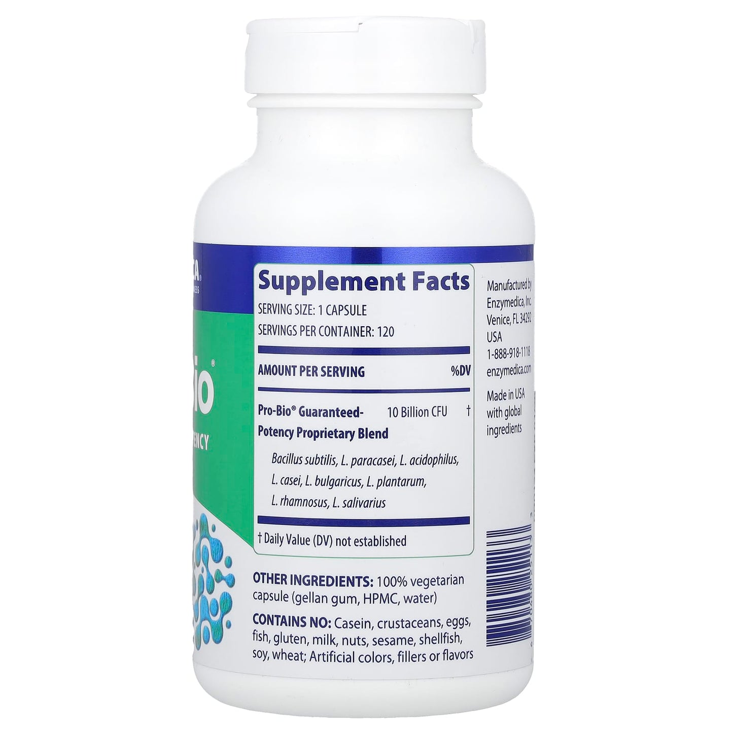 Probiotic Digestive Health Support with Enzymedica Pro-Bio - Image 2
