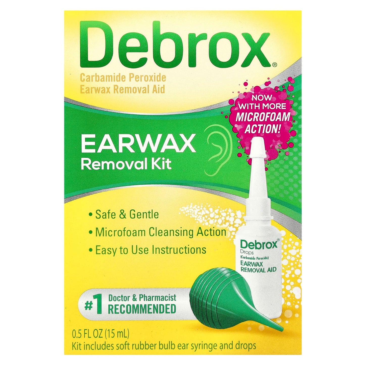 Gentle Earwax Removal Kit by Debrox - 0.5 fl oz (15 ml) - Image 2