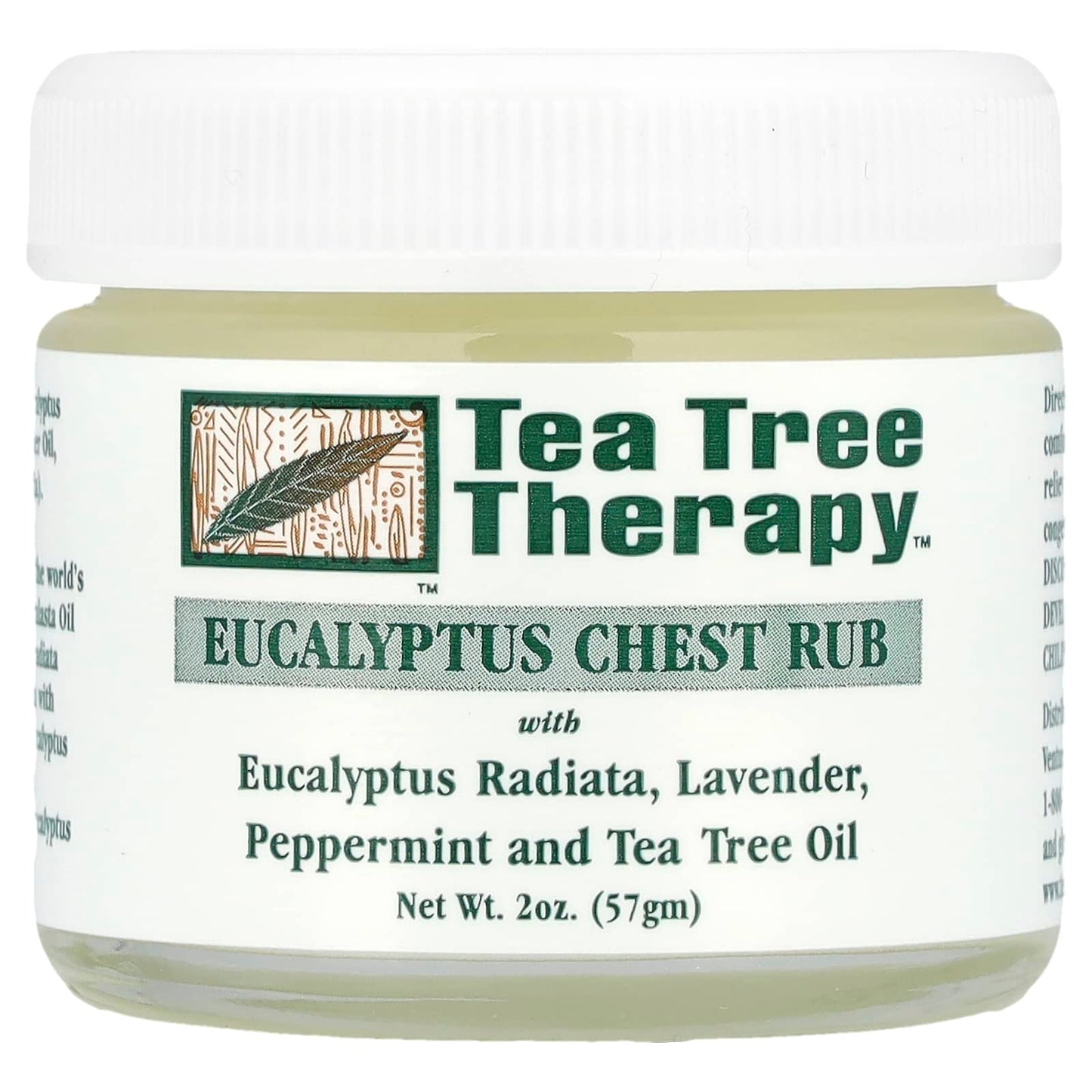 Tea Tree Therapy, Eucalyptus Chest Rub, 2 oz (57 g) - Image 1