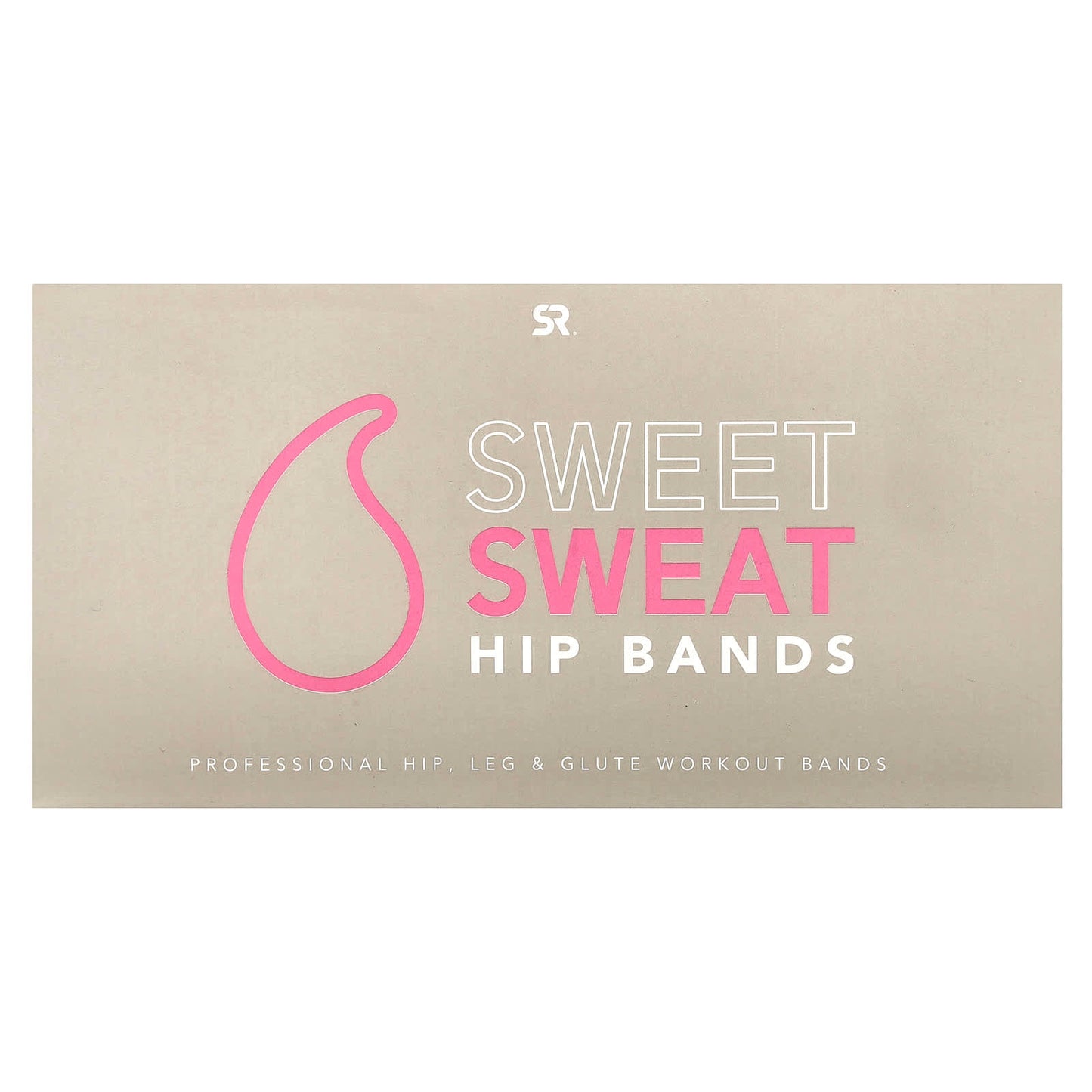 Sports Research, Sweet Sweat, Hip Bands, Pink, 3 Bands - Image 1