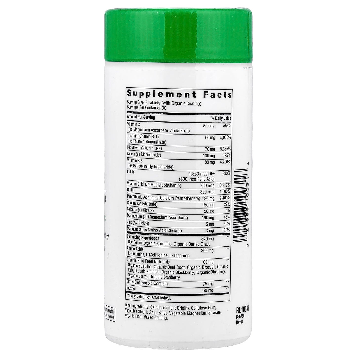Rainbow Light, Complete B-Complex™+, 90 Tablets - Image 2