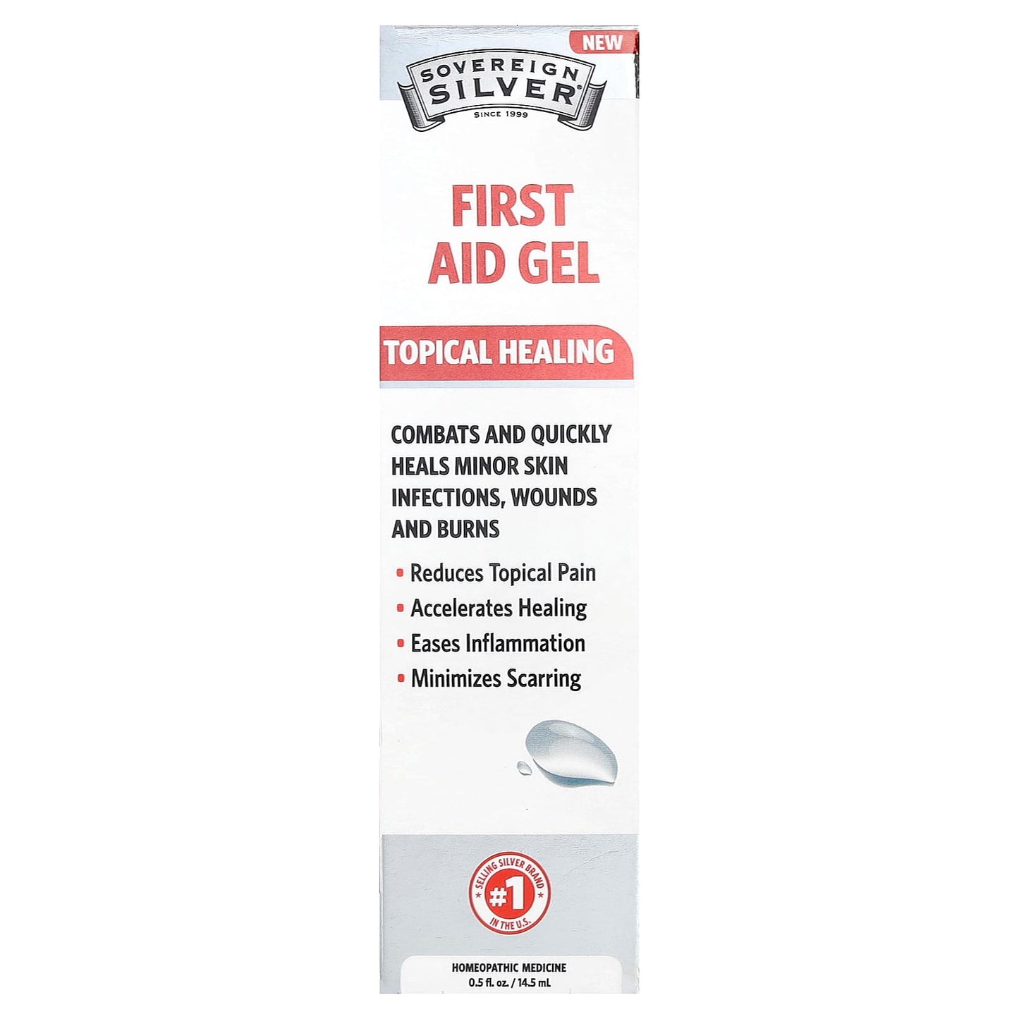 Sovereign Silver, First Aid Gel, 0.5 fl oz (14.5 ml) - Image 2