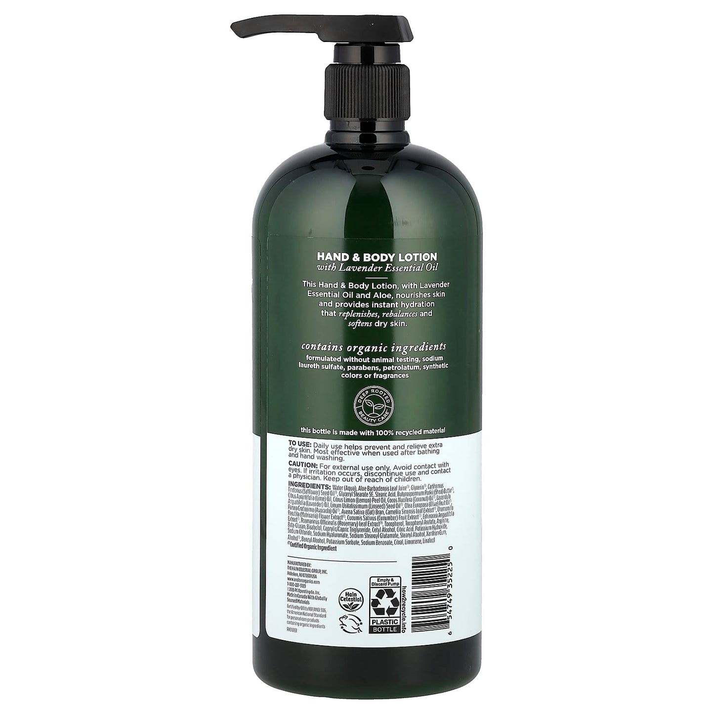 Nourishing Lavender Hand & Body Lotion, 32 oz, Organic, Cruelty Free - Image 2