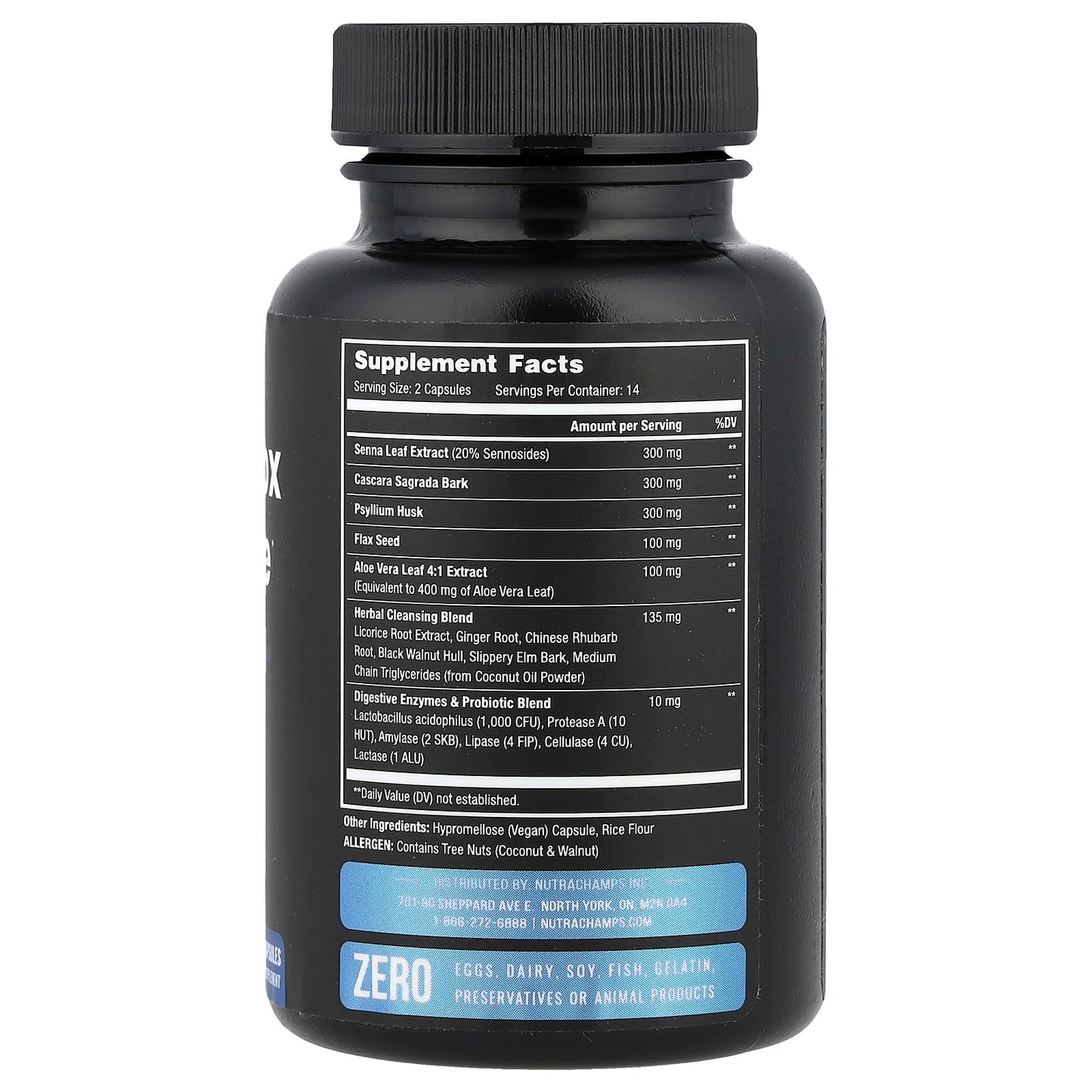 NutraChamps, Colon Detox & Cleanse, 28 Vegan Capsules - Image 2