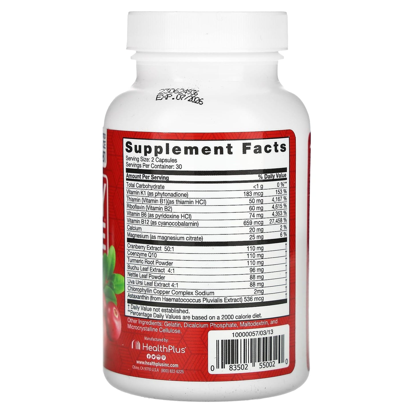 Health Plus Kidney Cleanse with Cranberry - Natural Kidney Support - Image 2