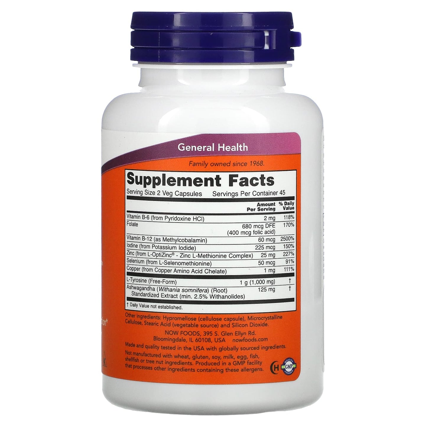 NOW Foods, Thyroid Energy, 90 Veg Capsules - Image 2