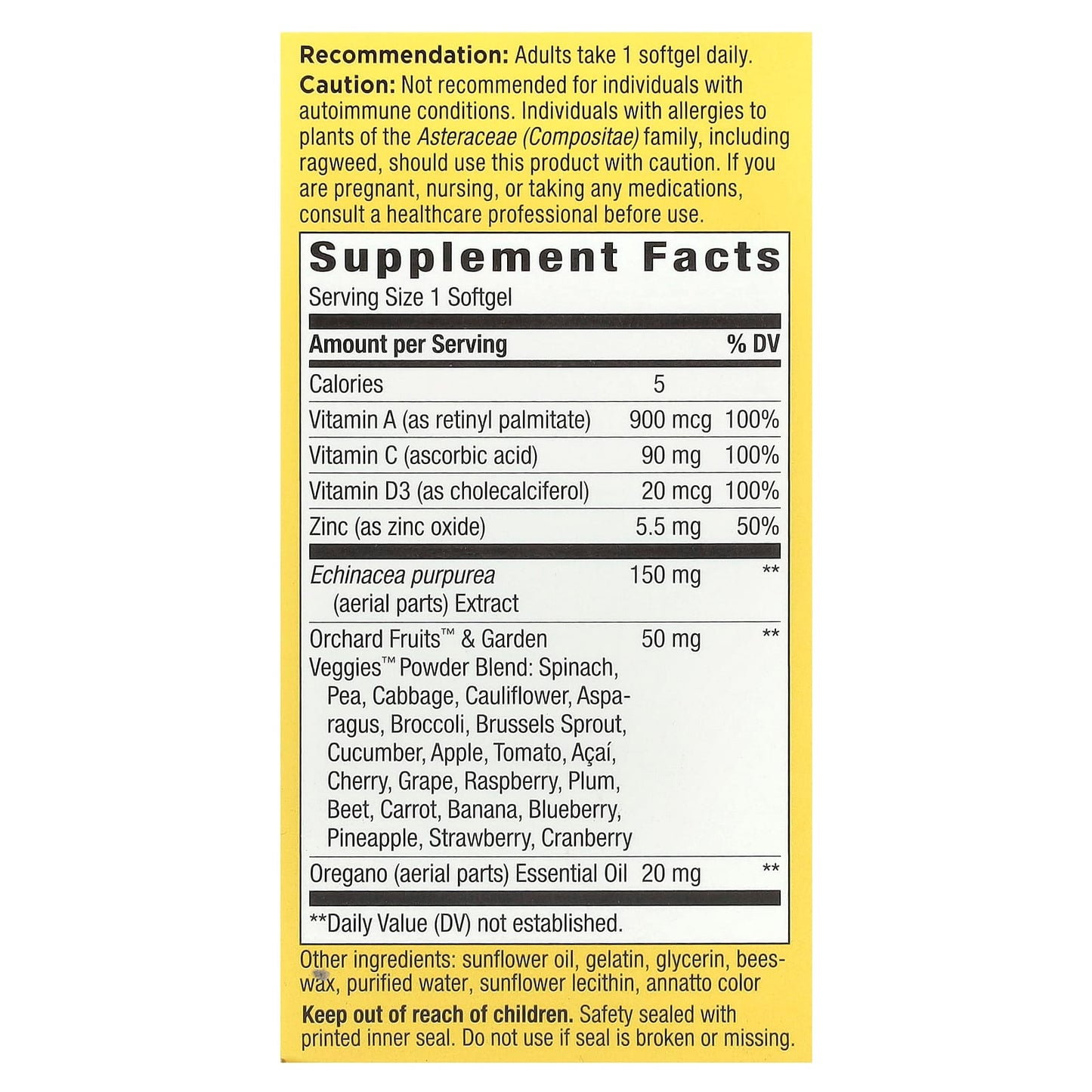 Nature's Way, Alive! Immune Health, 30 Softgels