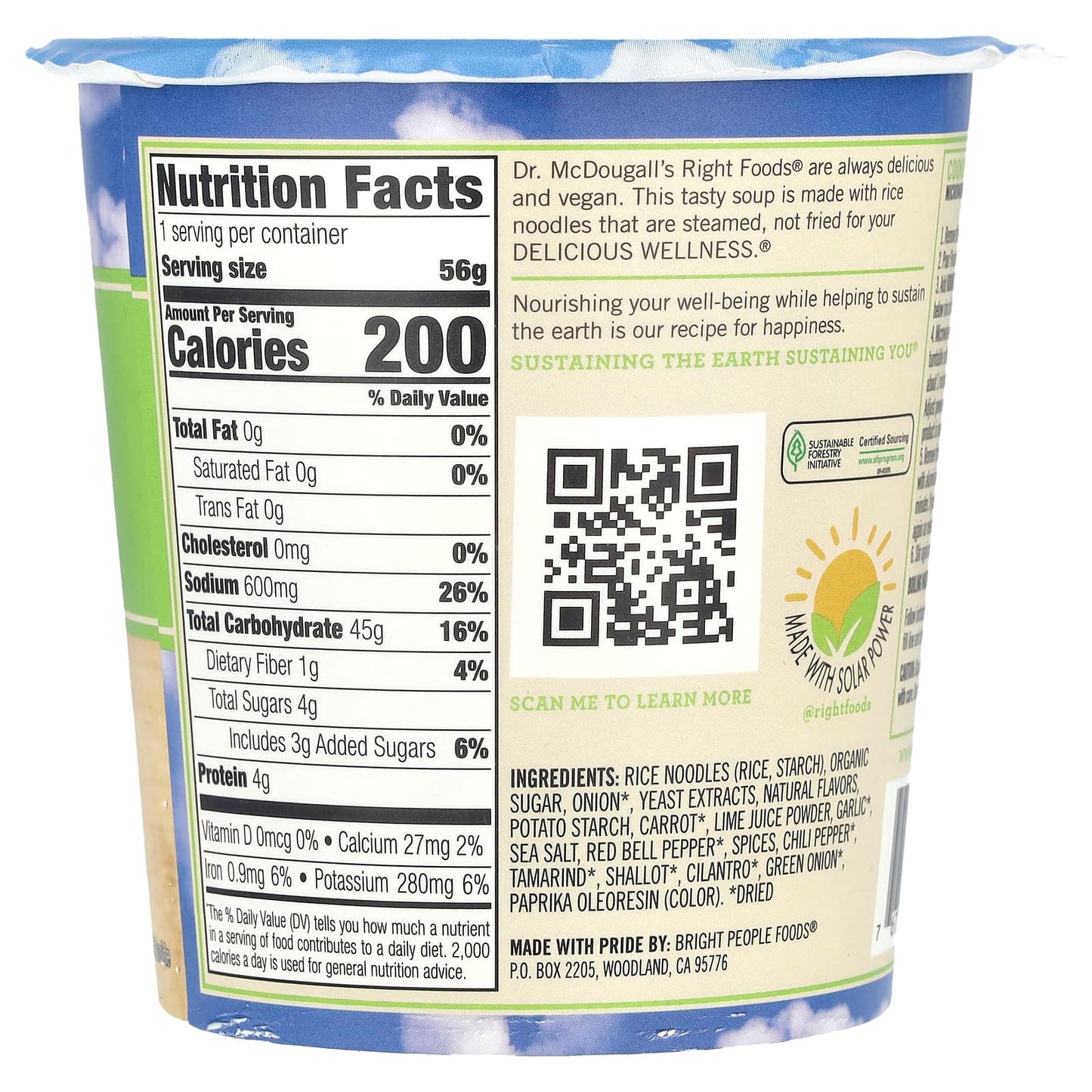 Delicious Vegan Pad Thai Noodle Soup by Dr. McDougall's - Gluten-Free & Non-GMO - Image 2