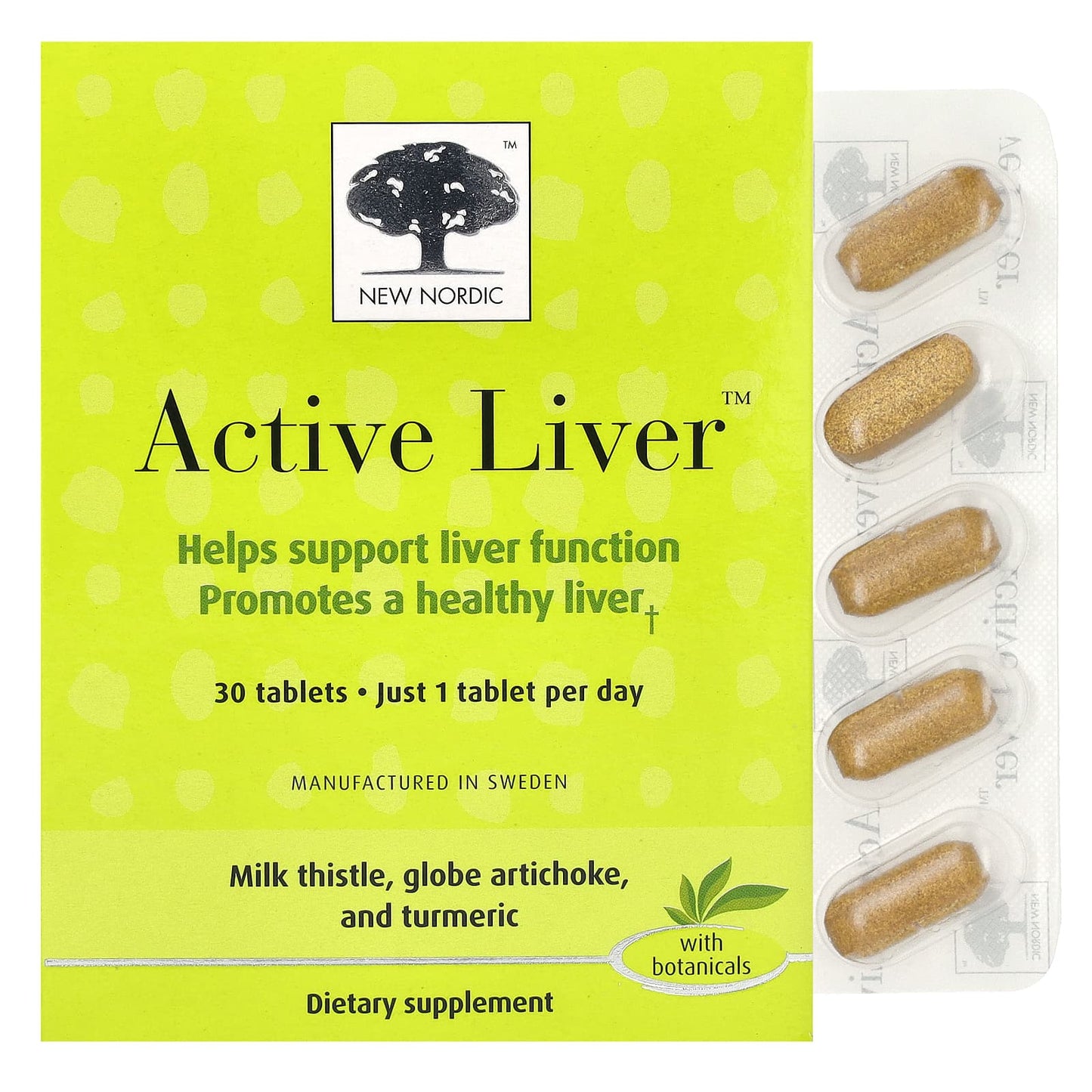 New Nordic, Active Liver™, 30 Tablets - Image 1