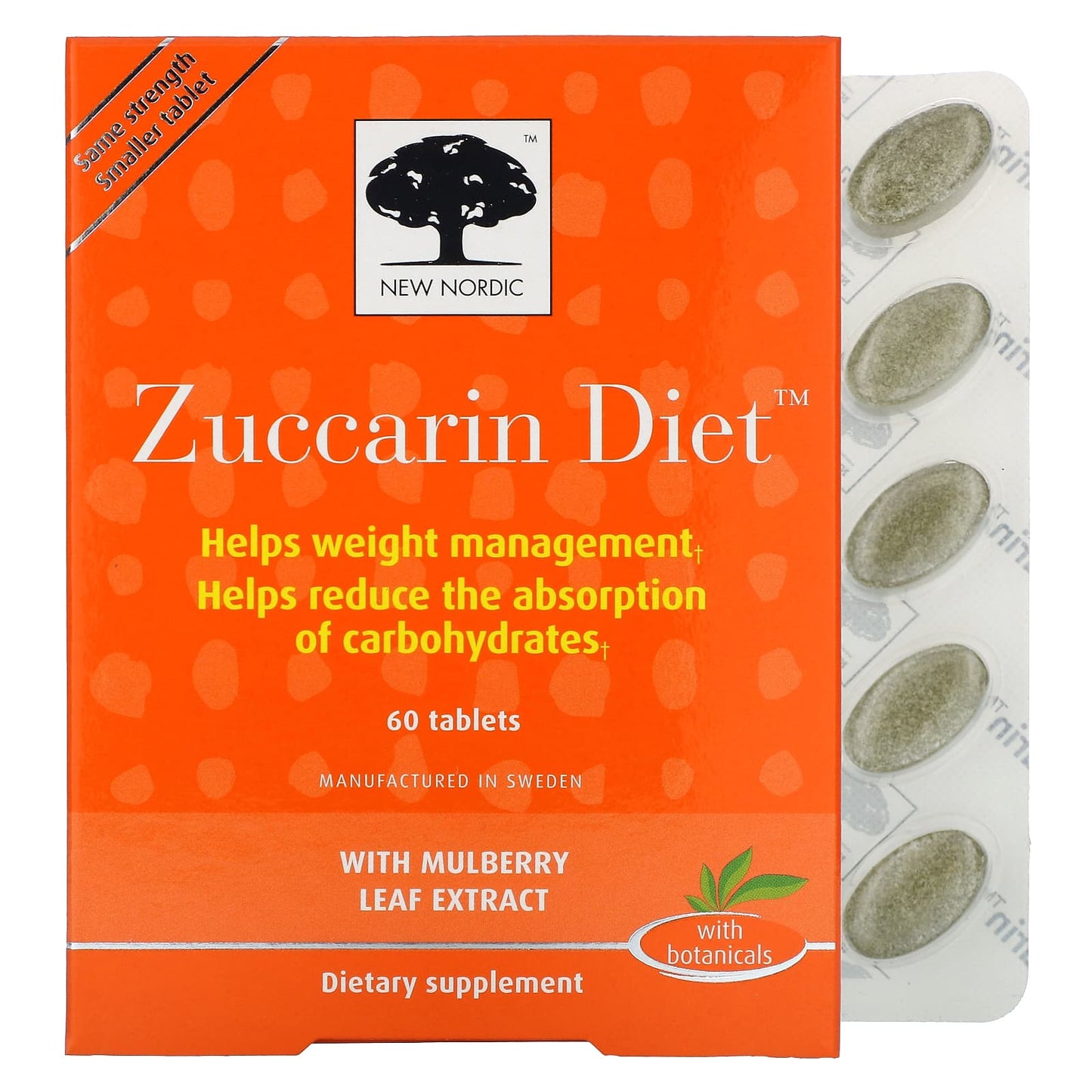 New Nordic, Zuccarin Diet, 60 Tablets - Image 1
