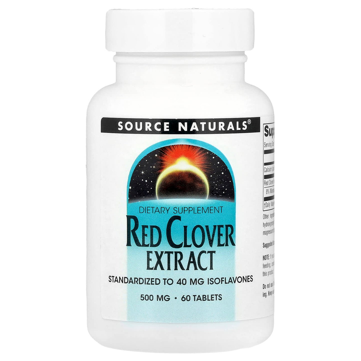 Source Naturals, Red Clover Extract, 60 Tablets - Image 1