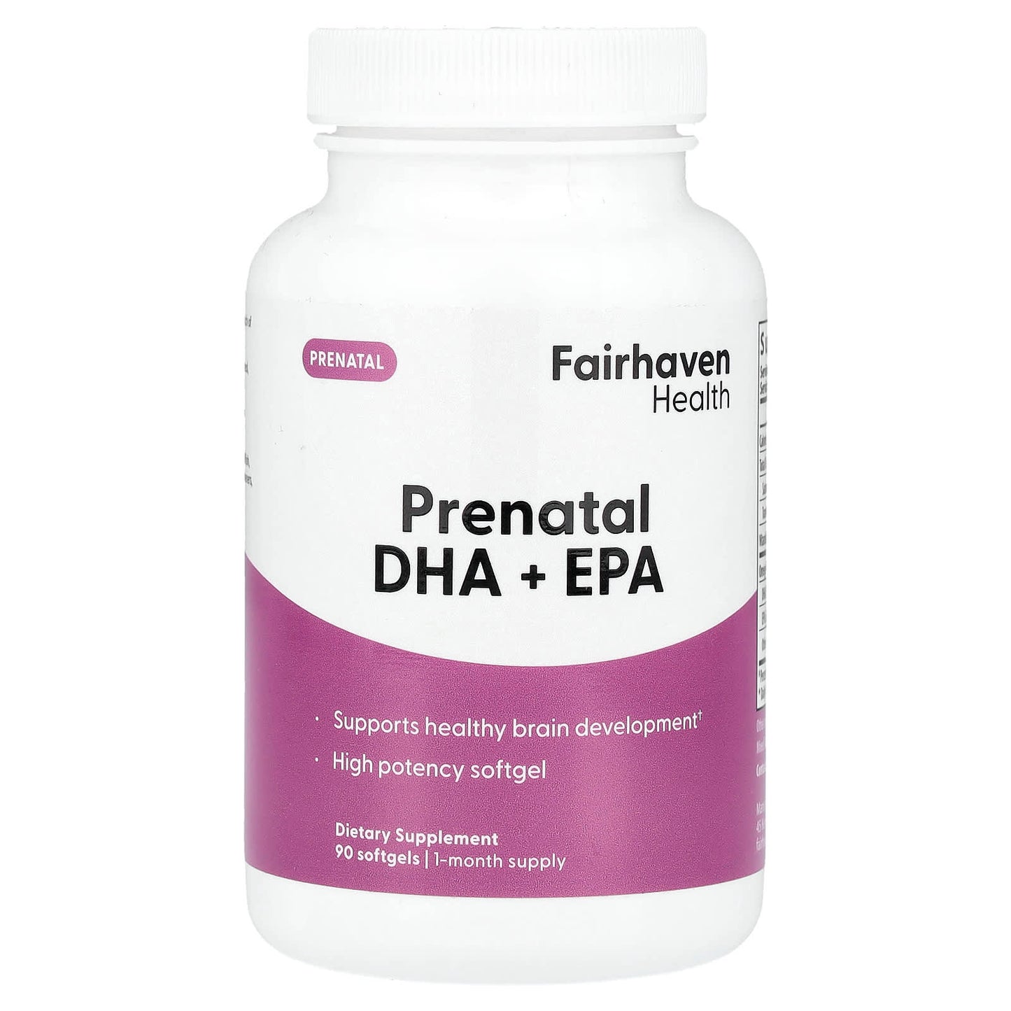 Prenatal DHA + EPA 90 Softgels for Healthy Brain Development - Image 1