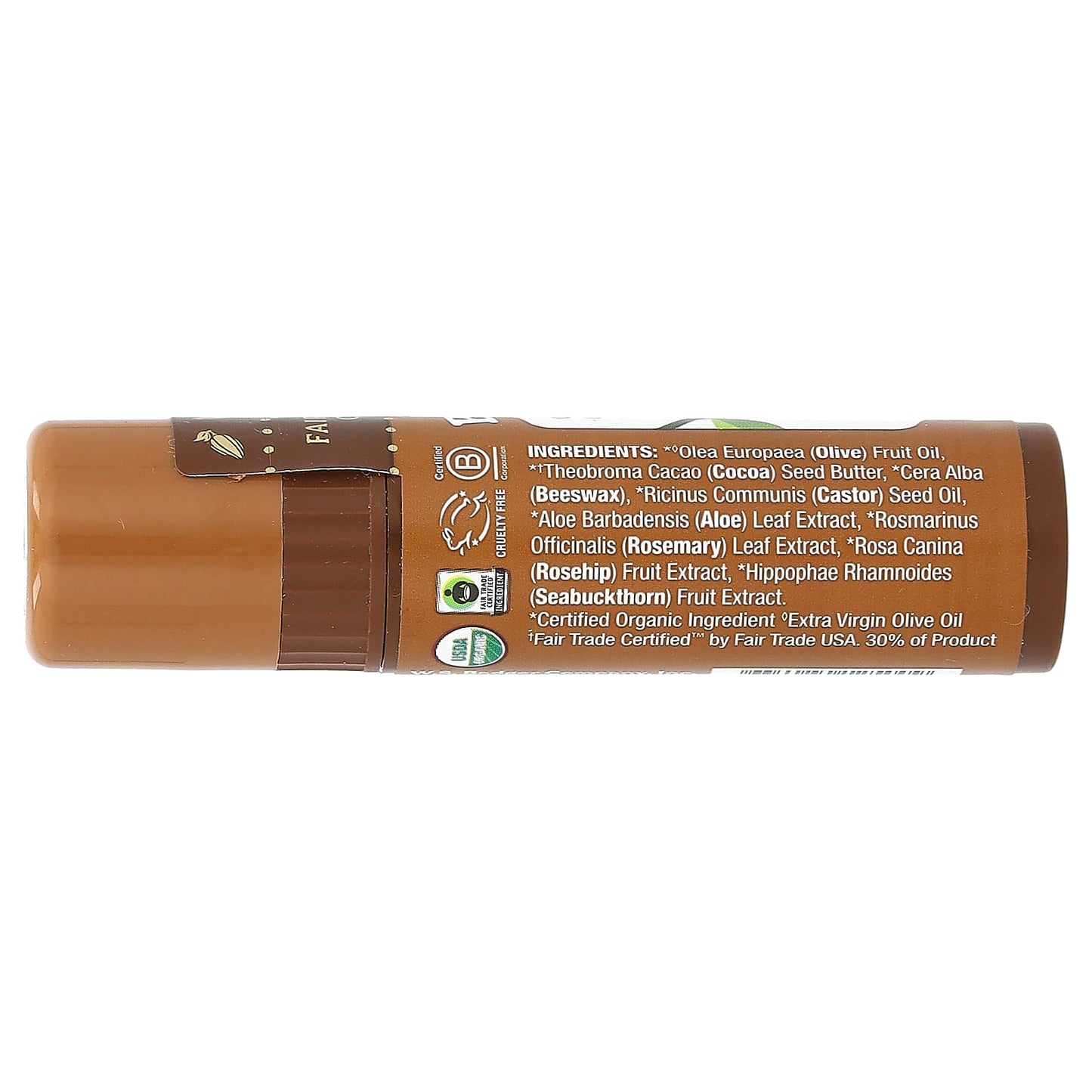 Organic Cocoa Lip Balm by Badger - Cruelty-Free & Fair Trade - Image 2
