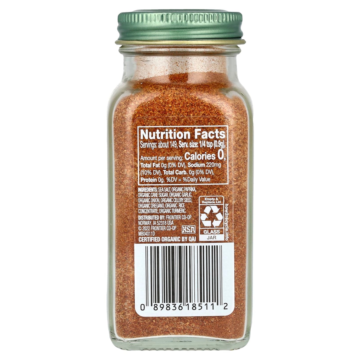 Simply Organic, All-Seasons Salt, 4.73 oz (134 g) - Image 2
