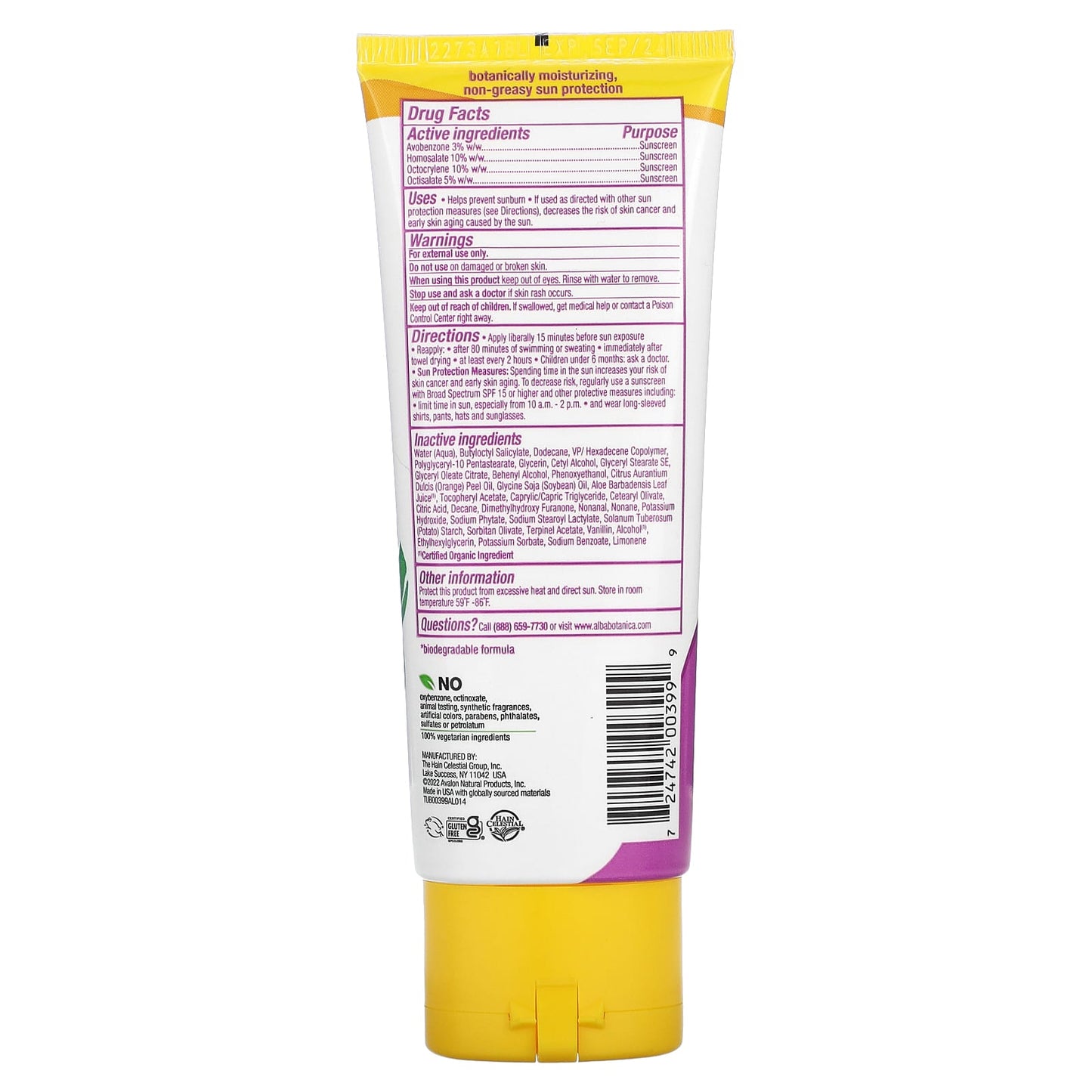 Alba Botanica Kids SPF 50 Sunscreen Lotion - Tropical Fruit, Cruelty-Free - Image 2