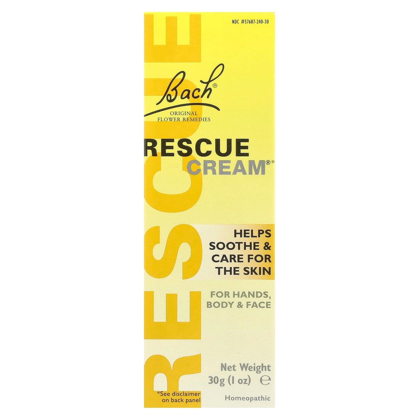 Bach Original Flower Remedies Rescue Cream for Soothing Dry Skin, 1 oz - Image 2