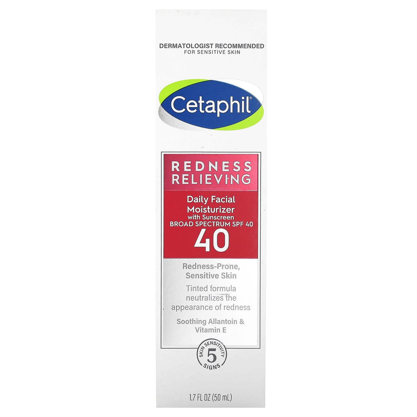 Cetaphil Redness Relieving Daily Moisturizer with SPF 40, Sensitive Skin - Image 2