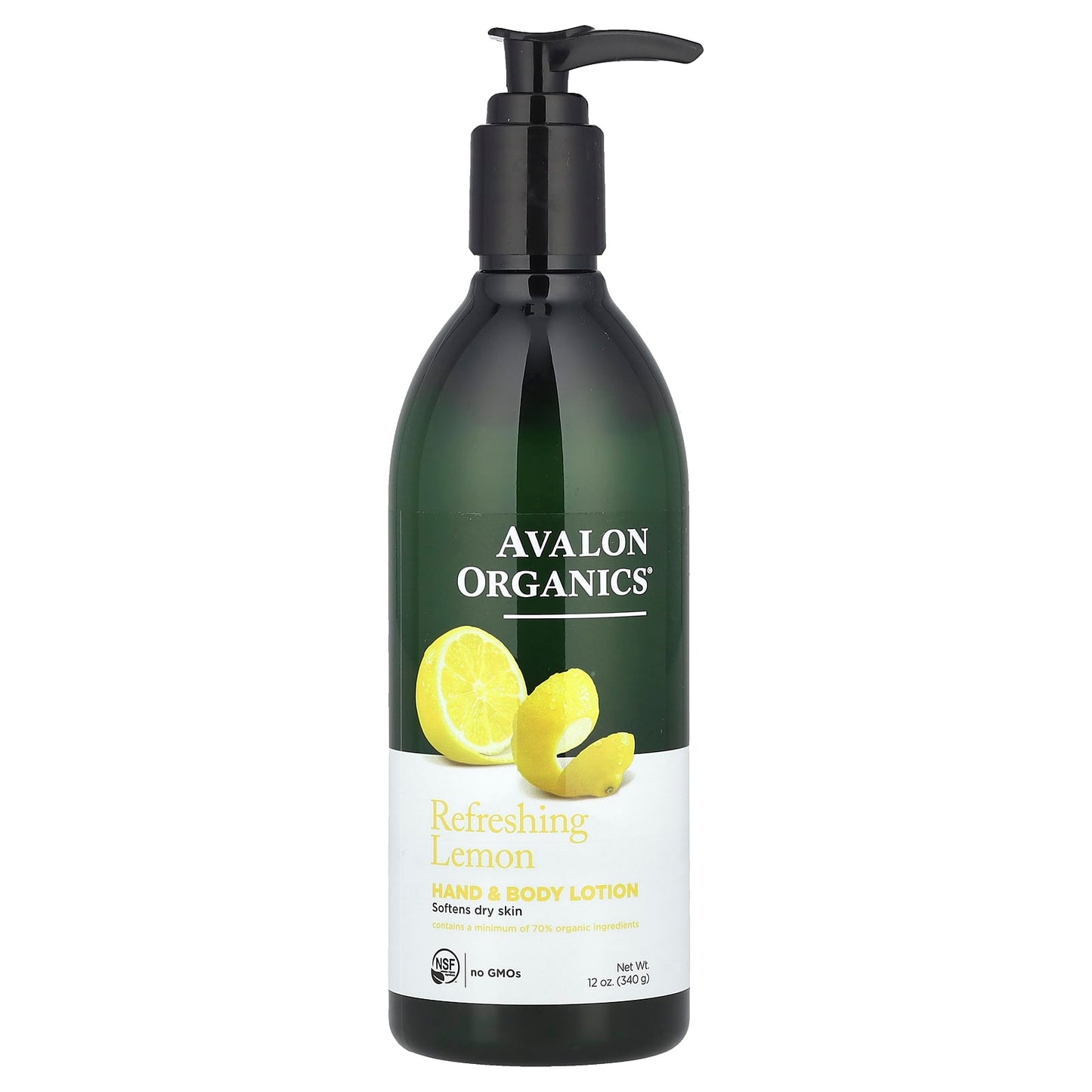 <em>Avalon Organics Refreshing Lemon Hand & Body Lotion, 12 oz, Organic Skincare</em> - Image 1