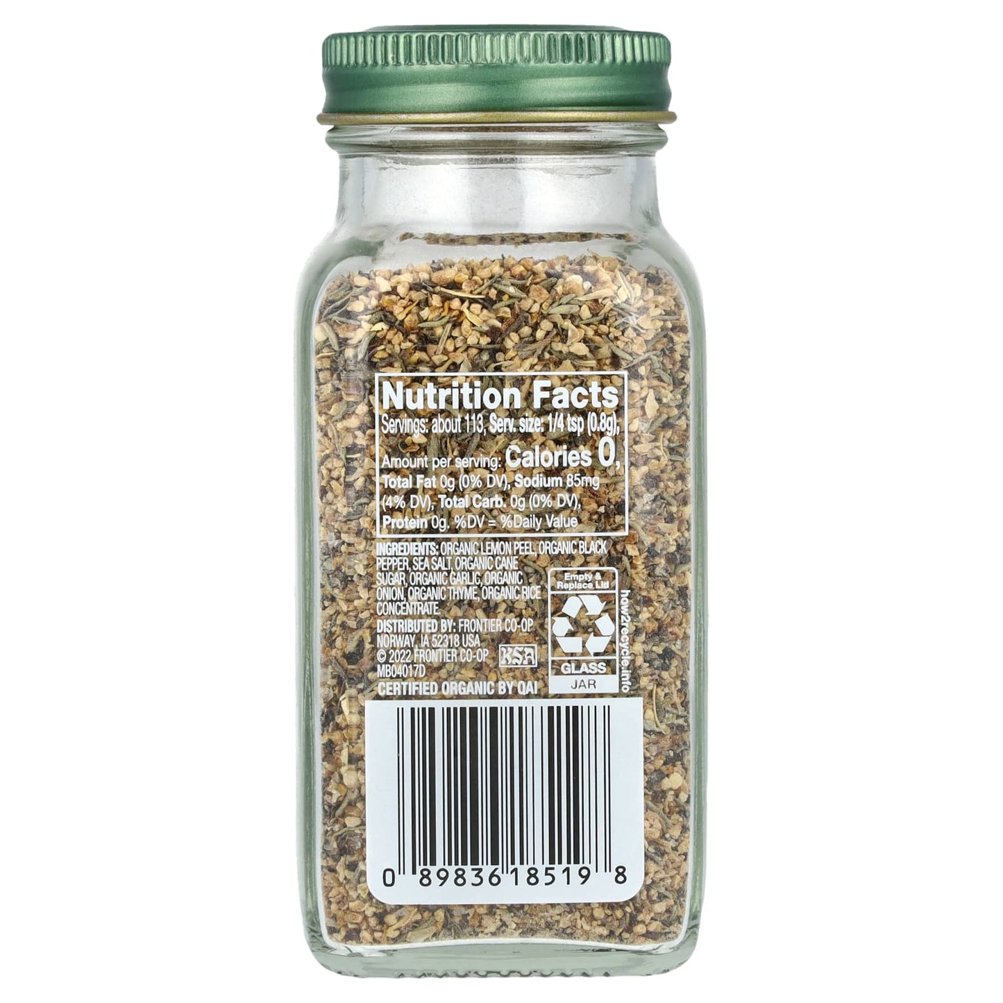 Simply Organic, Lemon Pepper, 3.17 oz (90 g) - Image 2