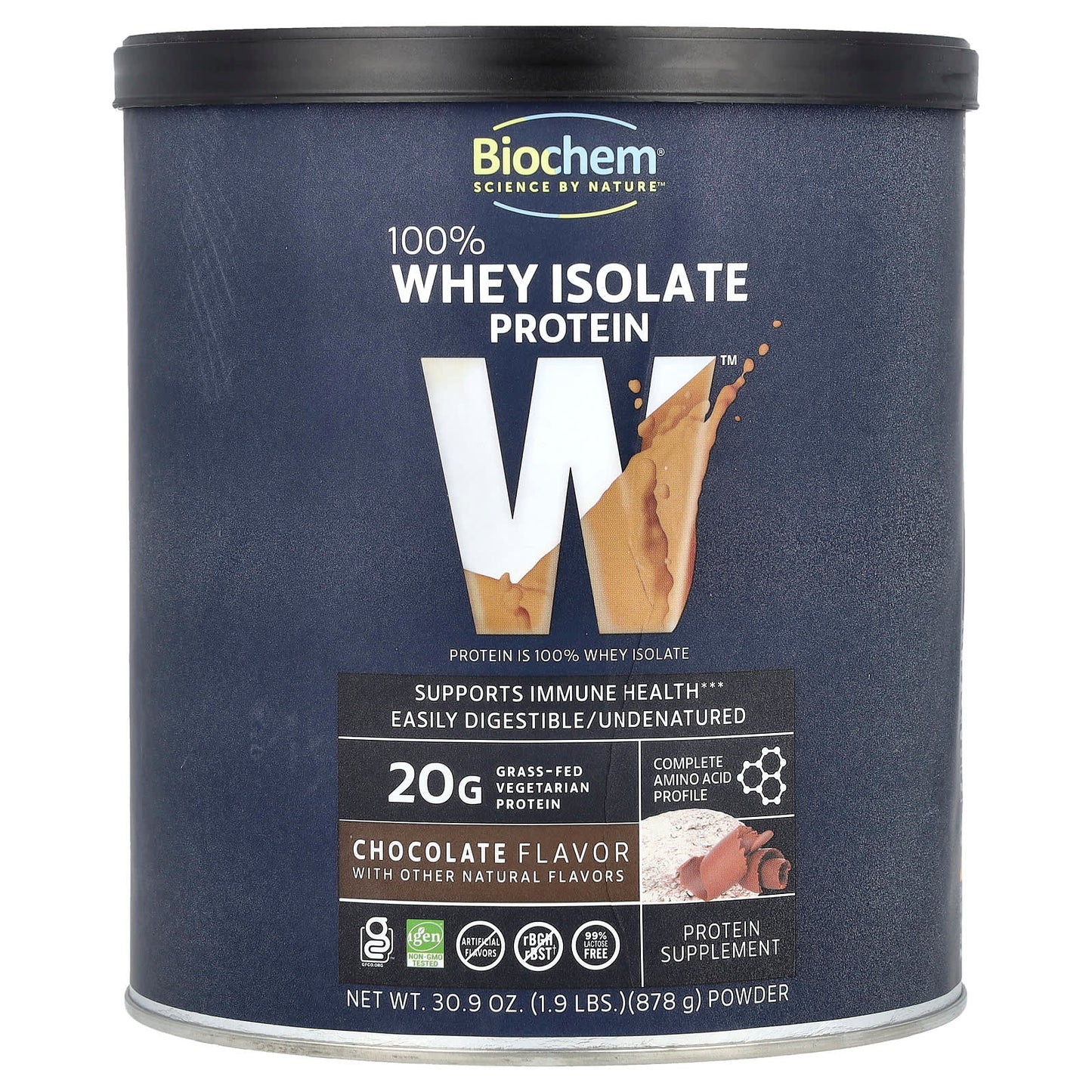 100% Whey Isolate Protein Powder by Biochem - Grass-Fed & Non-GMO - Image 1