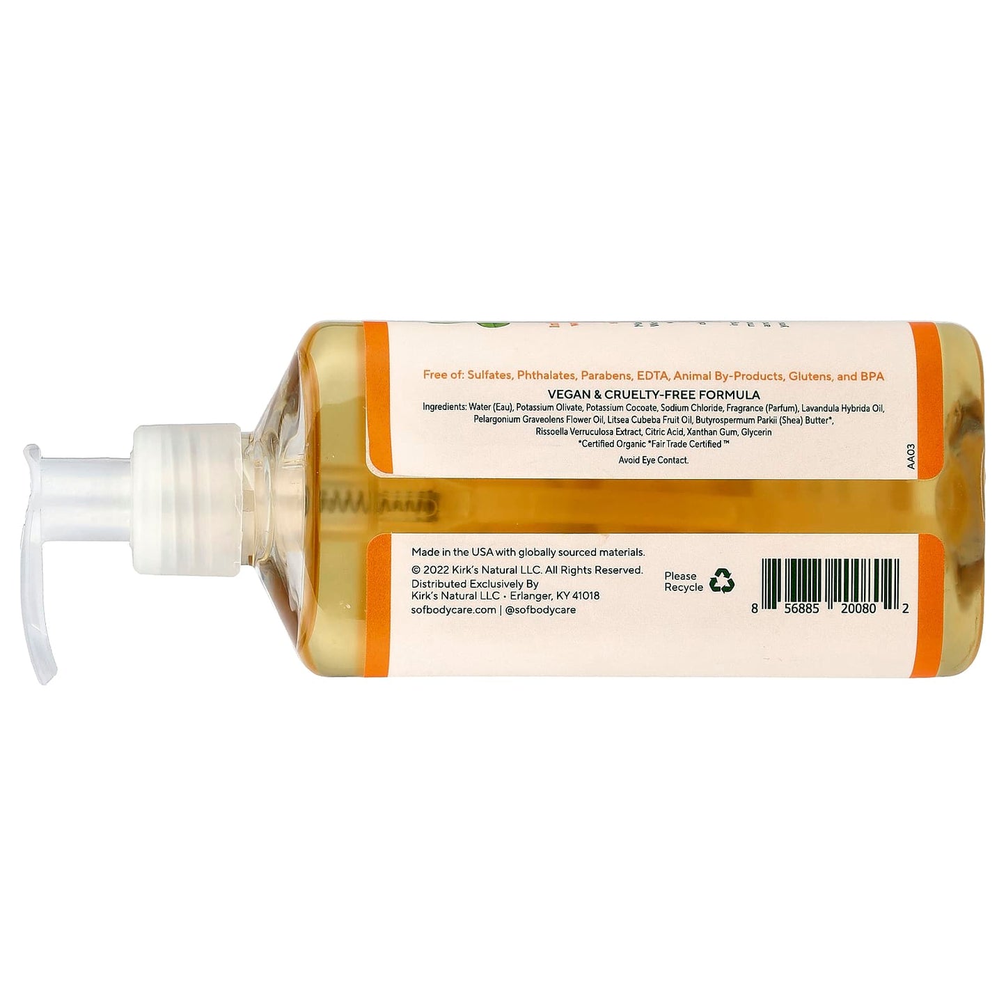 SoF, Nourishing Hand Wash, Shea Butter, 8 fl oz (236 ml) - Image 2