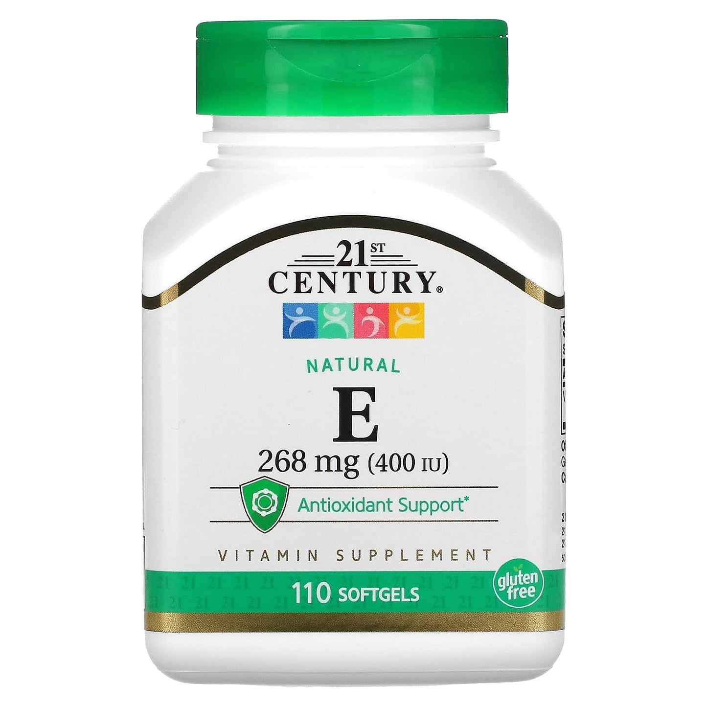 Natural Vitamin E Antioxidant Supplement 400 IU Softgels - Image 1