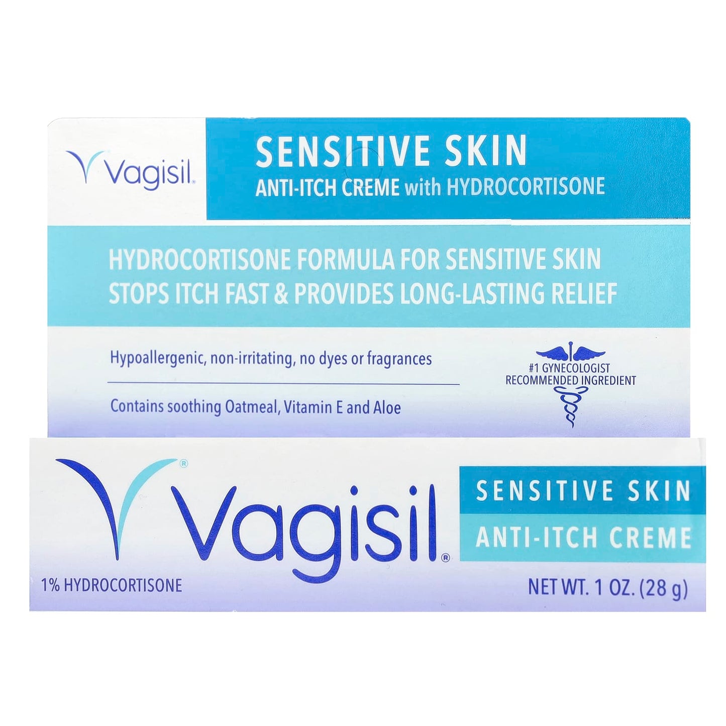 Vagisil, Anti-Itch Creme With Hydrocortisone, Sensitive Skin, 1 oz (28 g) - Image 2