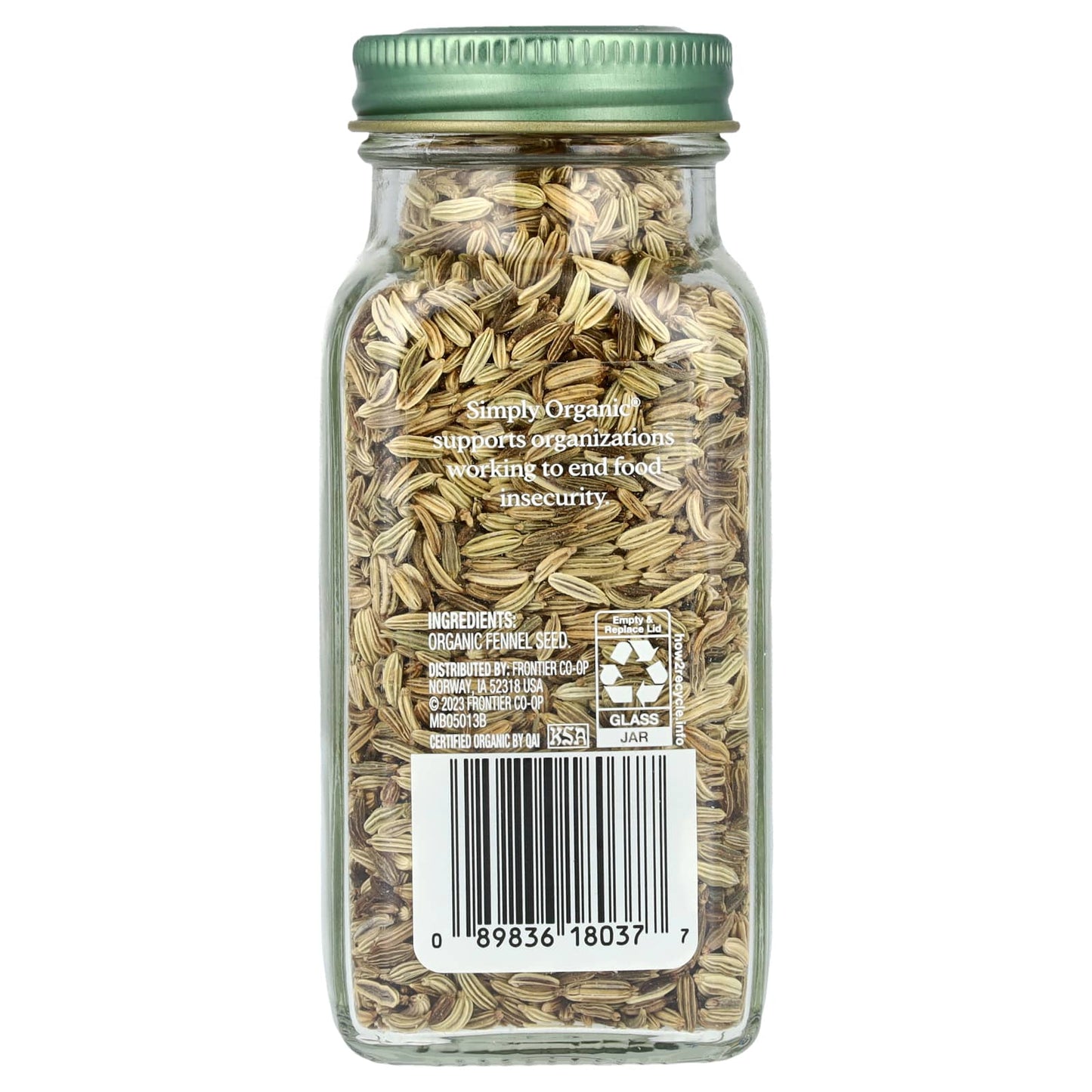 Simply Organic, Fennel Seeds, 1.90 oz (54 g) - Image 2
