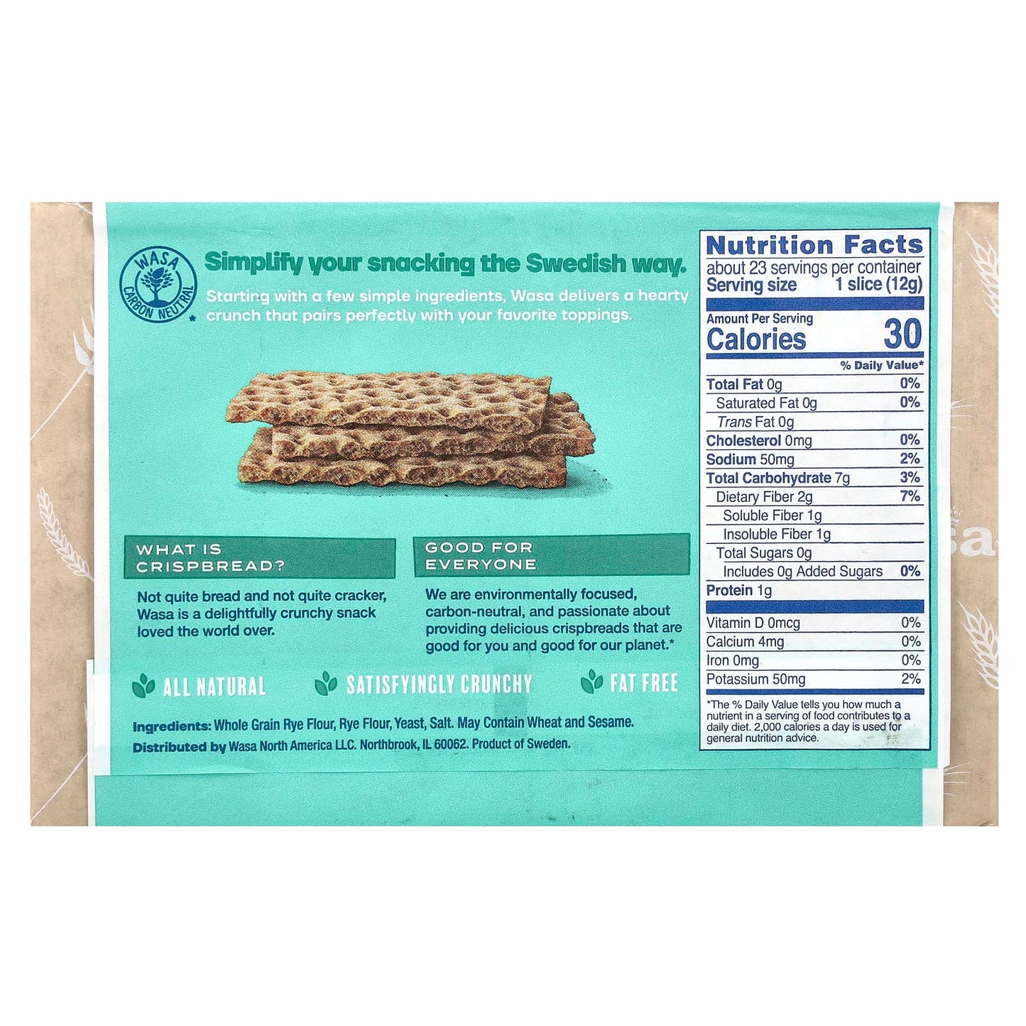 Wasa Flatbread, Crispbread, Sourdough, 9.7 oz (275 g) - Image 2