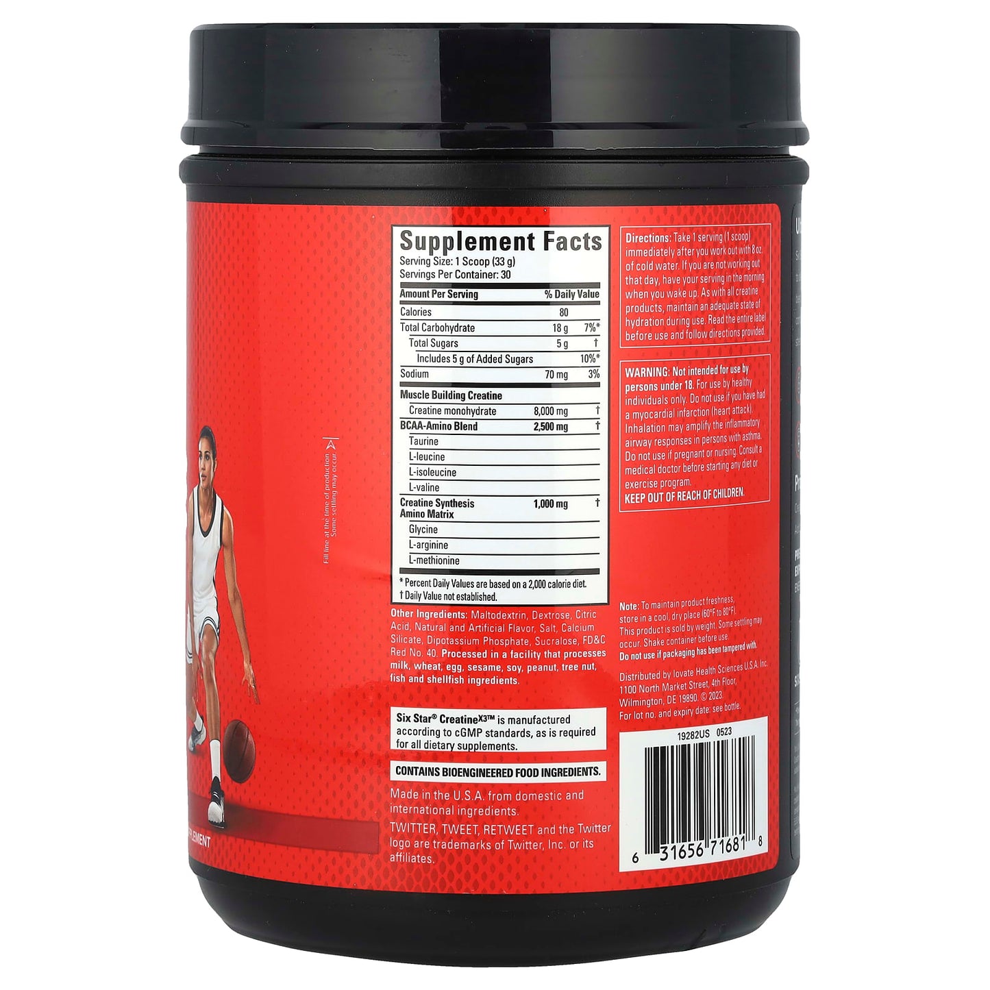 SIXSTAR, Creatine X3™, Fruit Punch, 2.19 lbs (993 g) - Image 2
