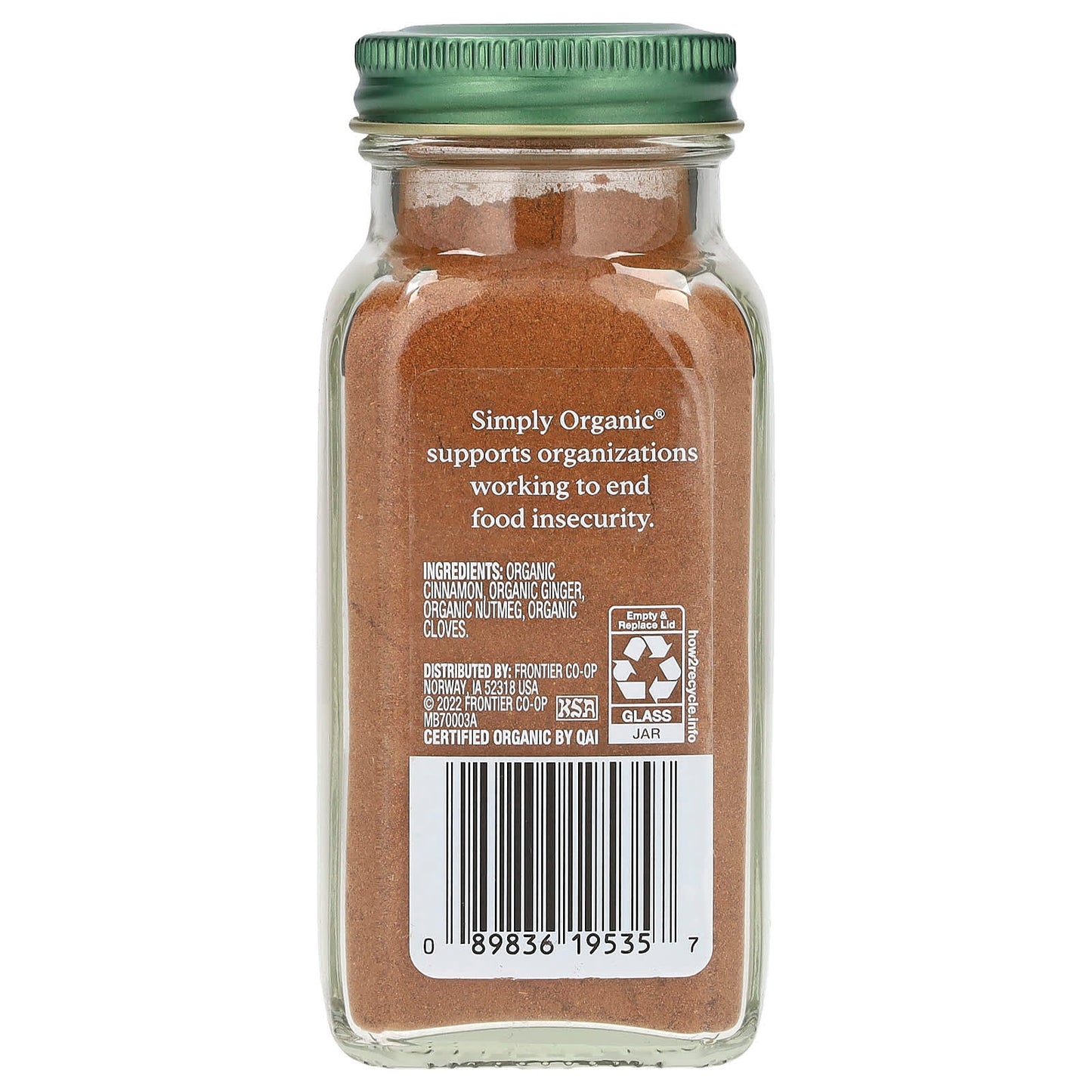 Simply Organic, Pumpkin Spice, 1.94 oz (55 g) - Image 2