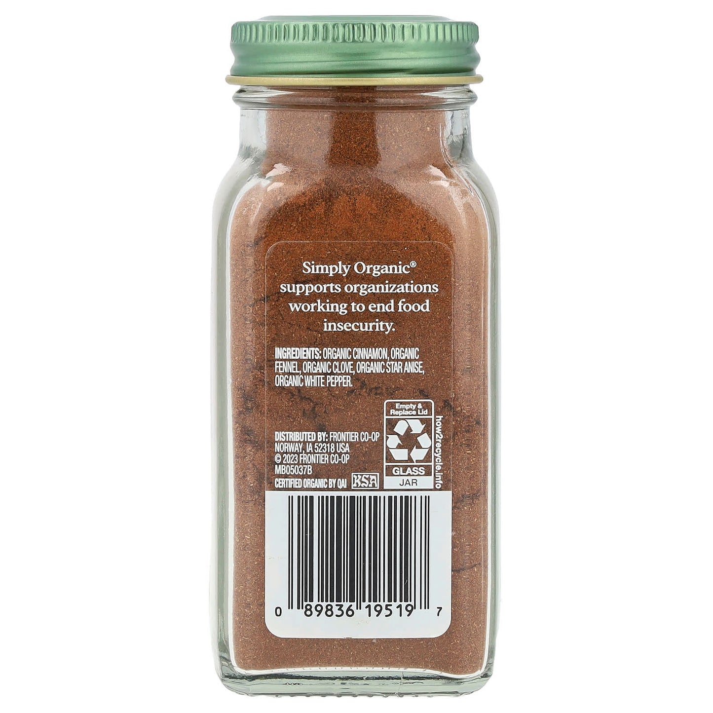 Simply Organic, Five Spice Powder, 2.01 oz (57 g) - Image 2
